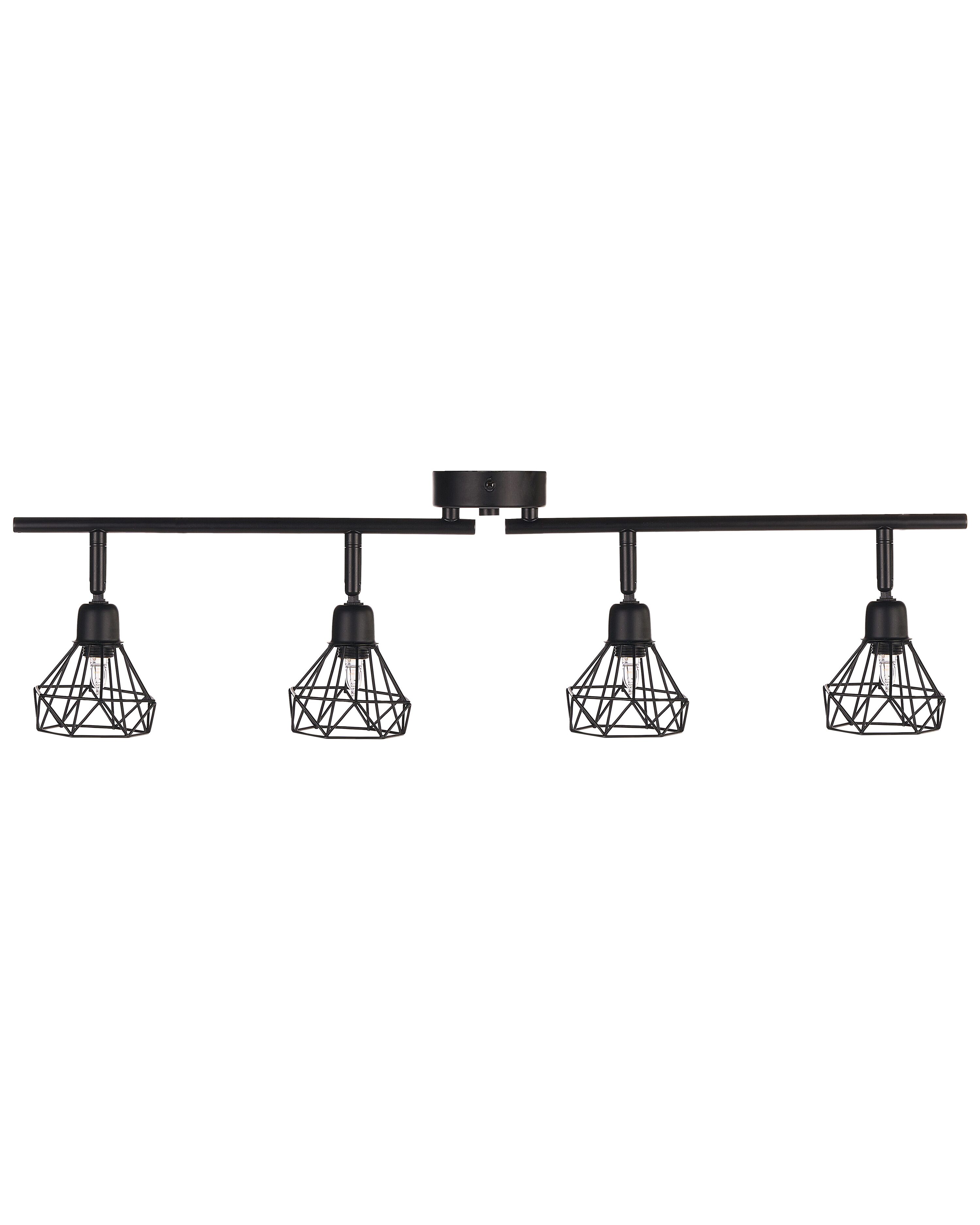 4 Light Spotlight ERMA Adjustable Metal Black