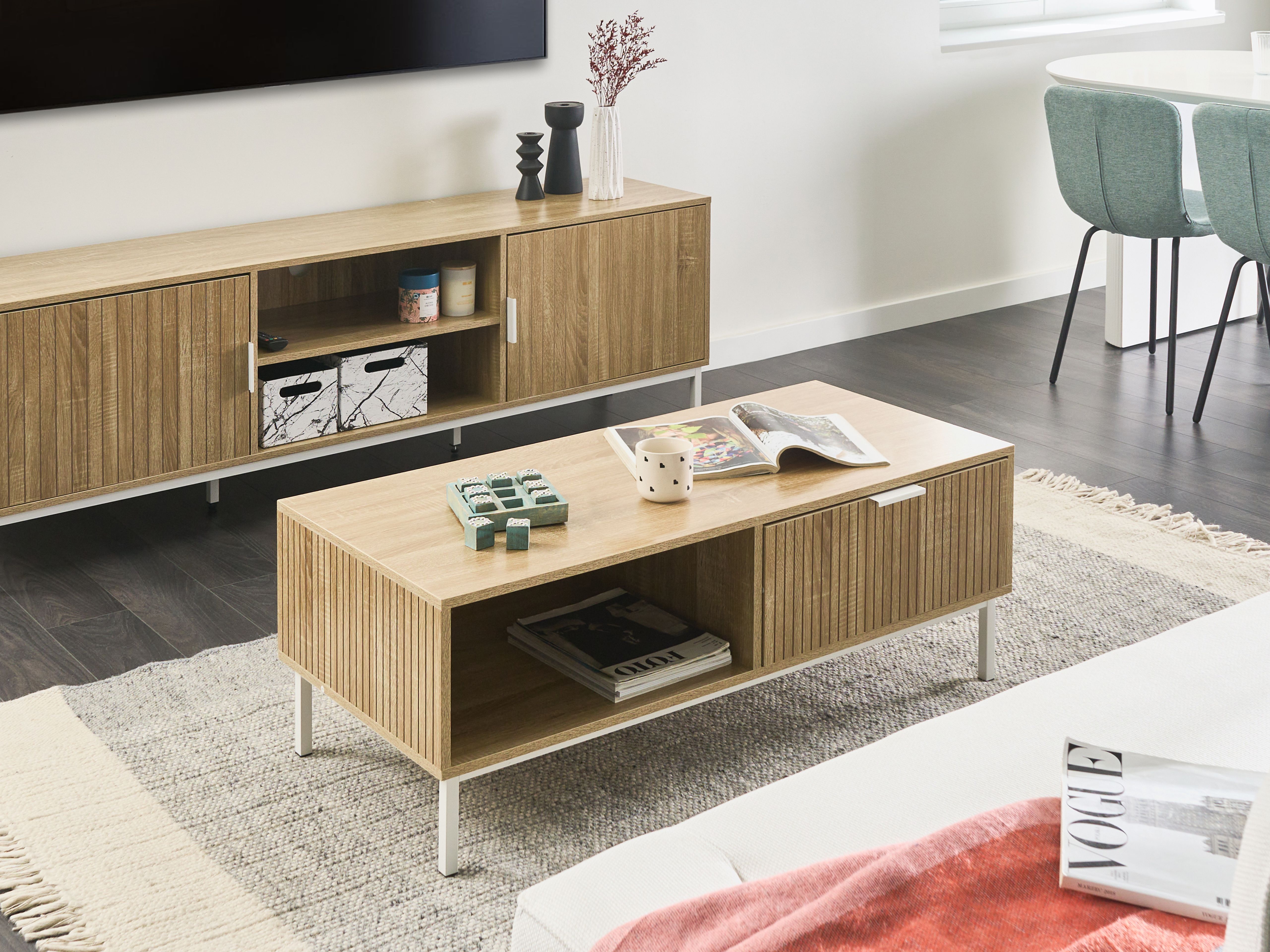 Coffee Table ROYALLA Light Brown