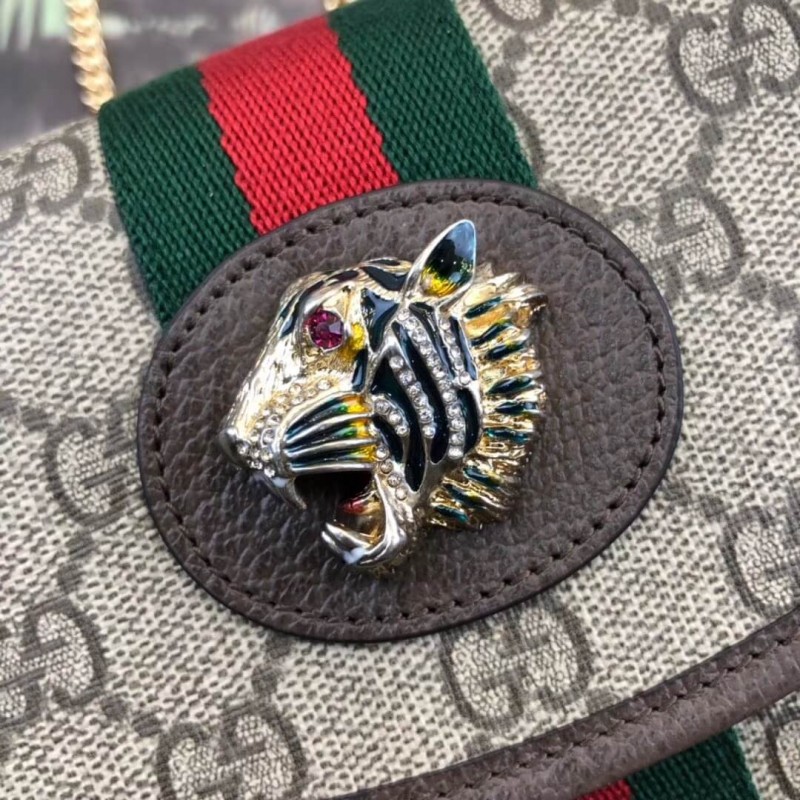 Replica Gucci Gg Supreme Rajah Mini Bag 573797 Coffee1:1High-quality replica
