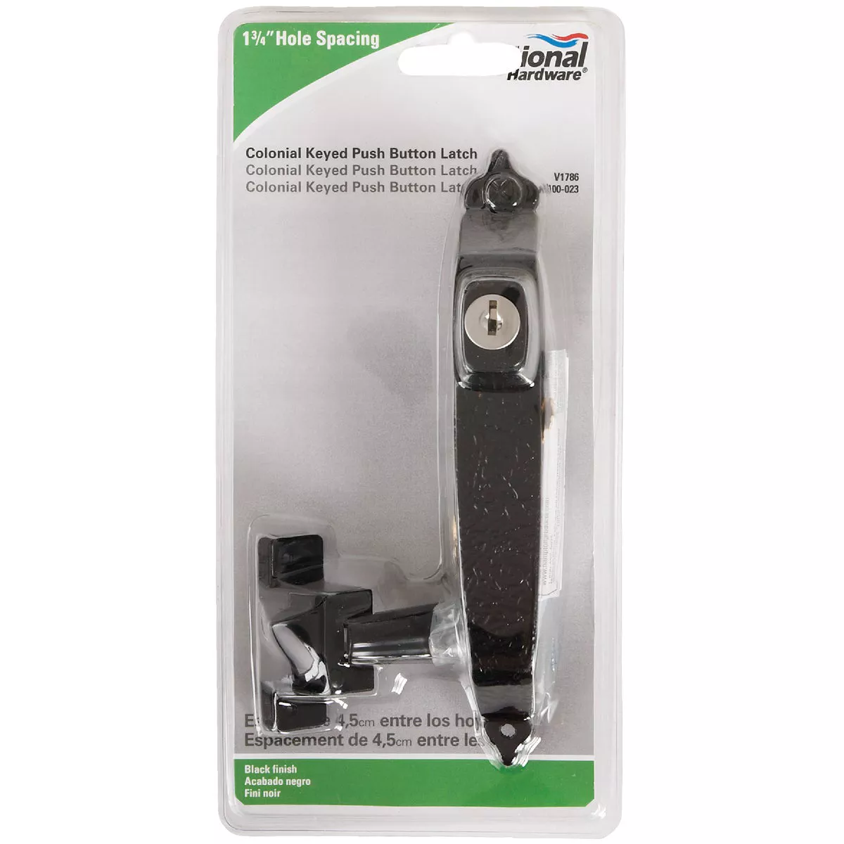 National Hardware Dual Keyed Push Button Door Latch