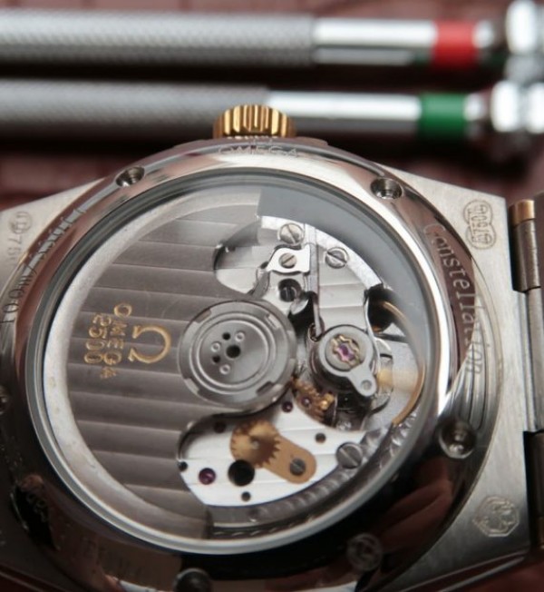 Replica Omega V6 Constellation 123.20.35 Diamonds Bezel YG Dial - Top club