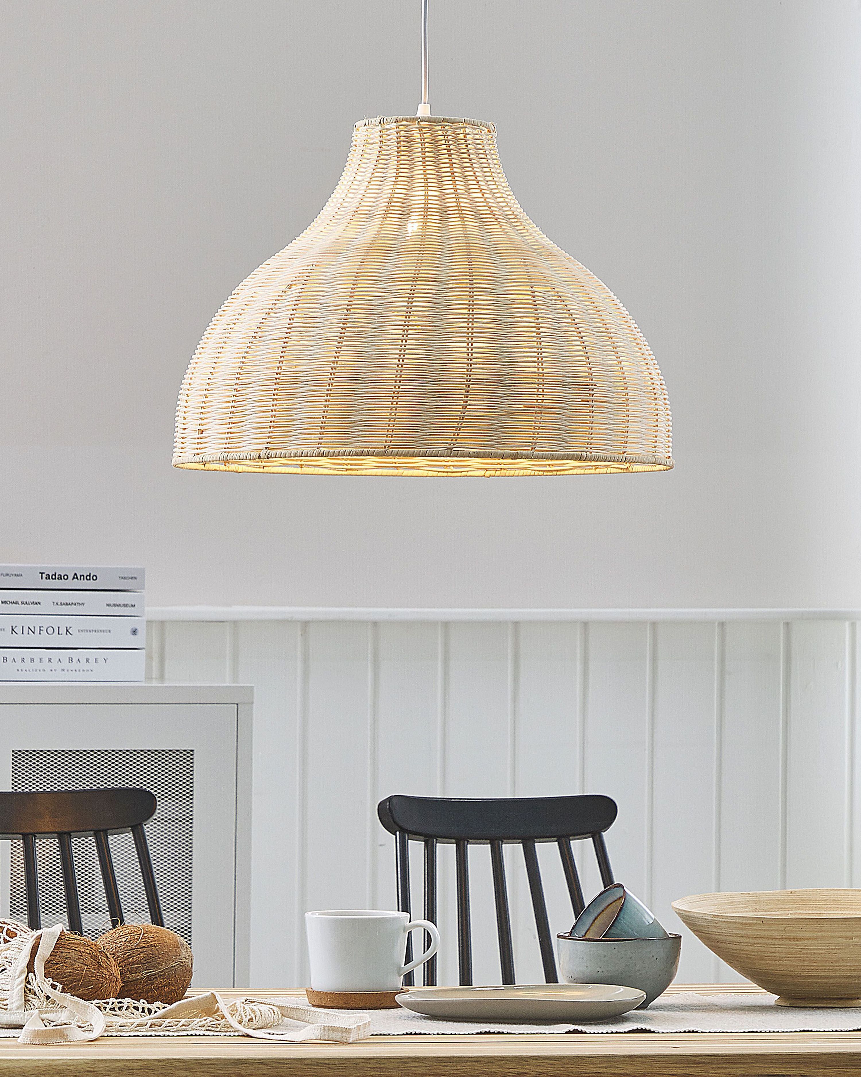 Pendant Lamp MILLIAN Rattan Light Brown