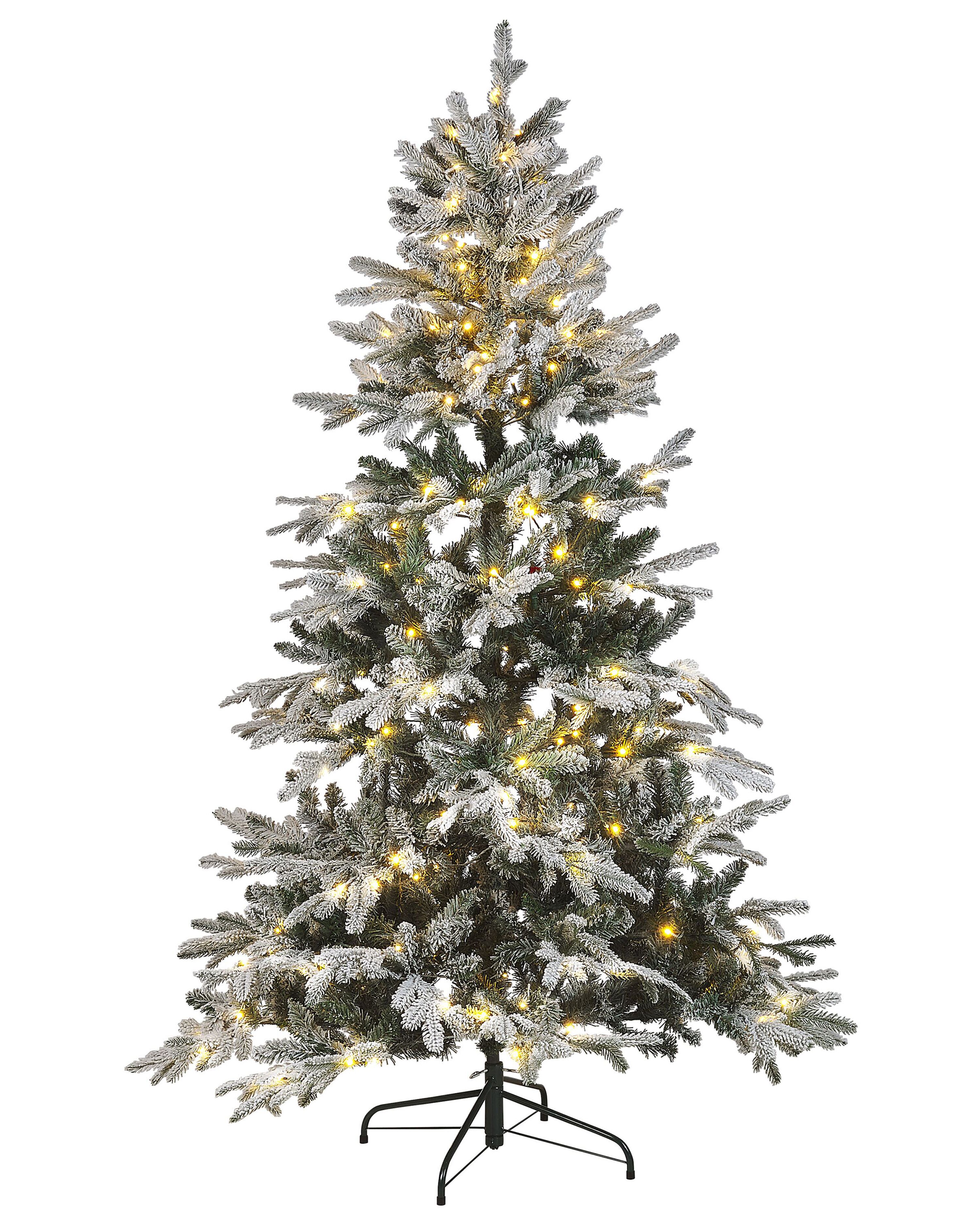 Artificial Snowy Christmas Tree LED MIETTE 180 cm White