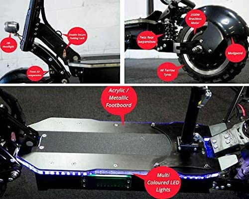 MAXX 60MPH Ultra High Speed Electric Scooter for Adults Foldable, 5000W Power Dual Motor| 60V /38.5Ah Battery | 83 Miles Range | Grade 30° - Image 6
