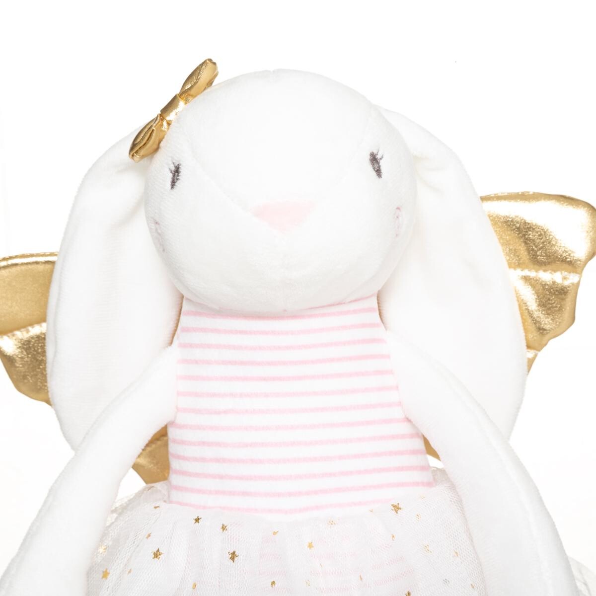 Plush "Rabbit" White and gold, H.40 cm