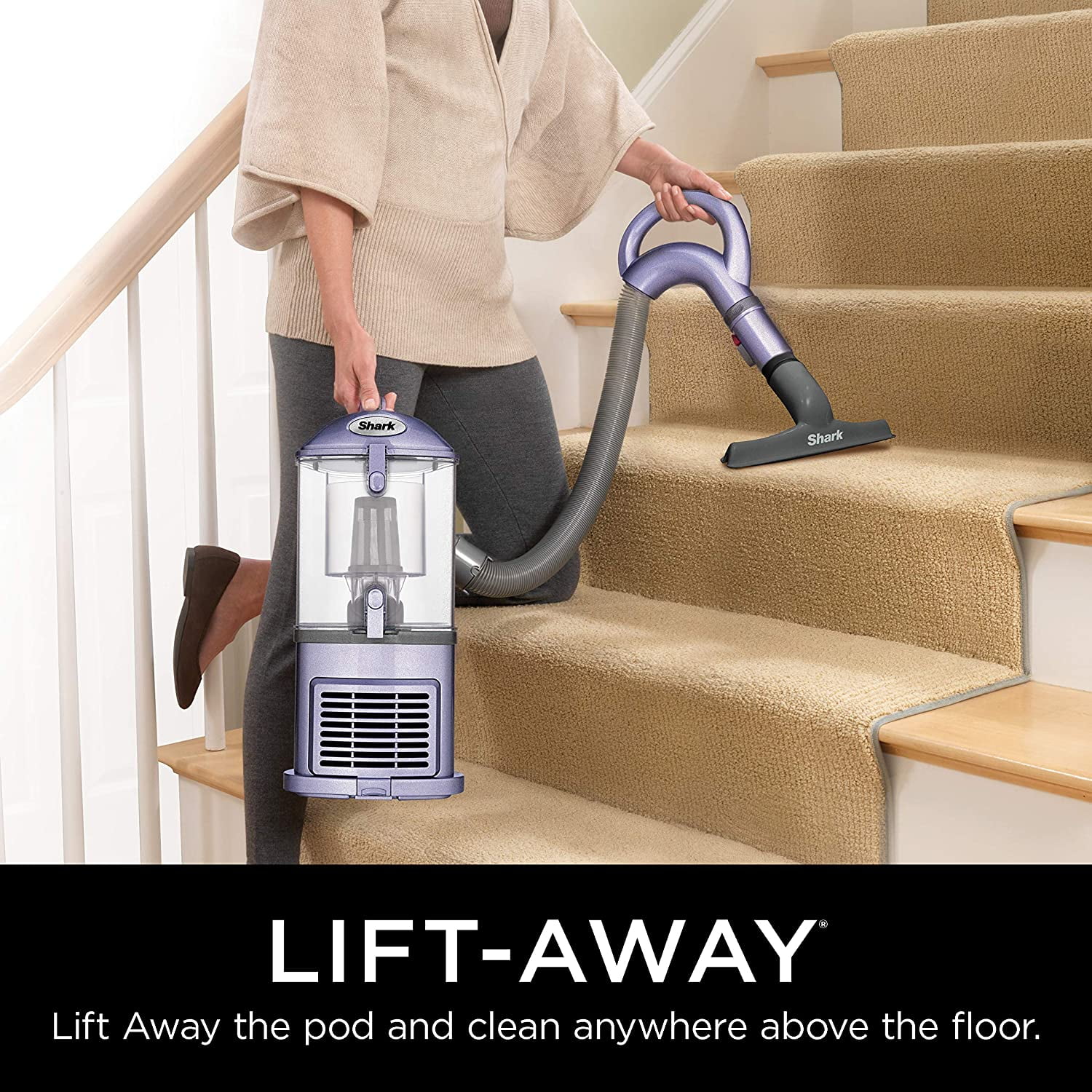 Shark Navigator Lift-Away Bagless Upright Vacuum - Lavender - Image 2