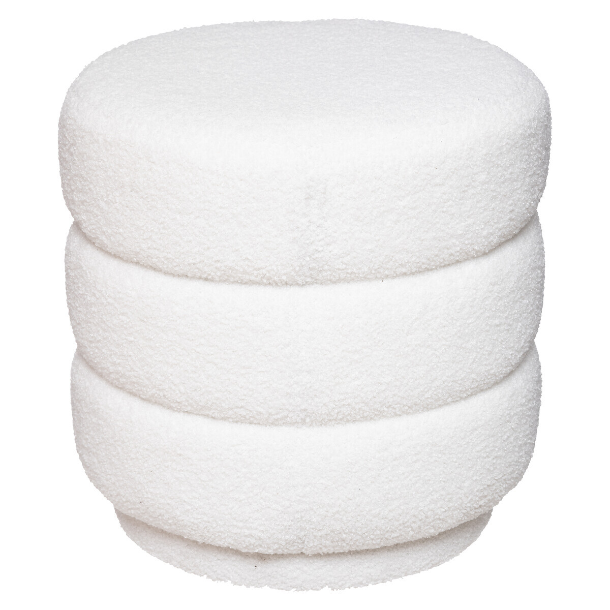 Pouf "Sinan" Bouclette, White