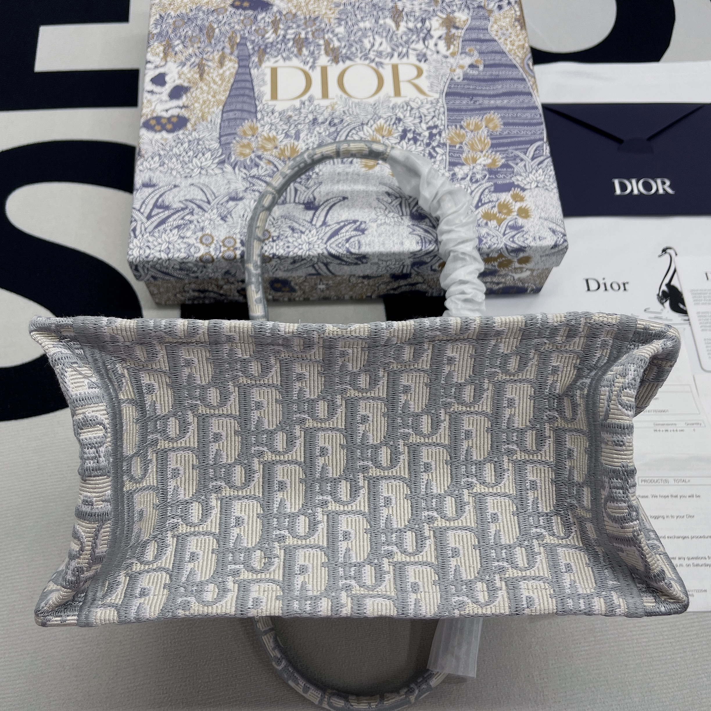 Christian Dior Small Dior Book Tote Violet, For Women, Women’s Handbags 26.5cm/10.5in CD1:1High-quality replica