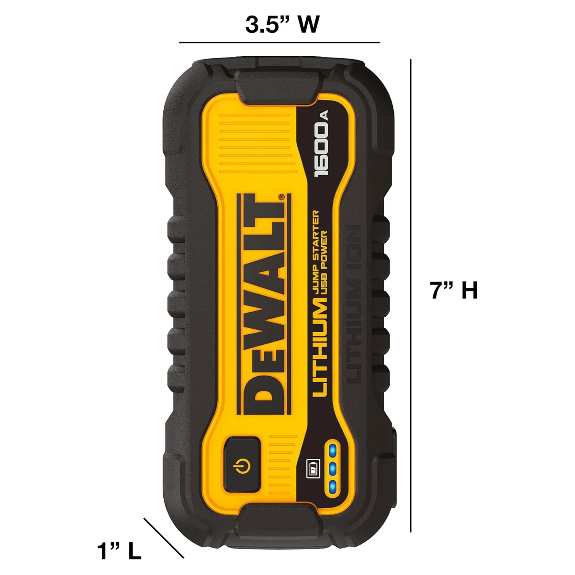 DeWalt 1600 Peak Amp Lithium Jump Starter with USB Power Bank DXAELJ16 - Image 6