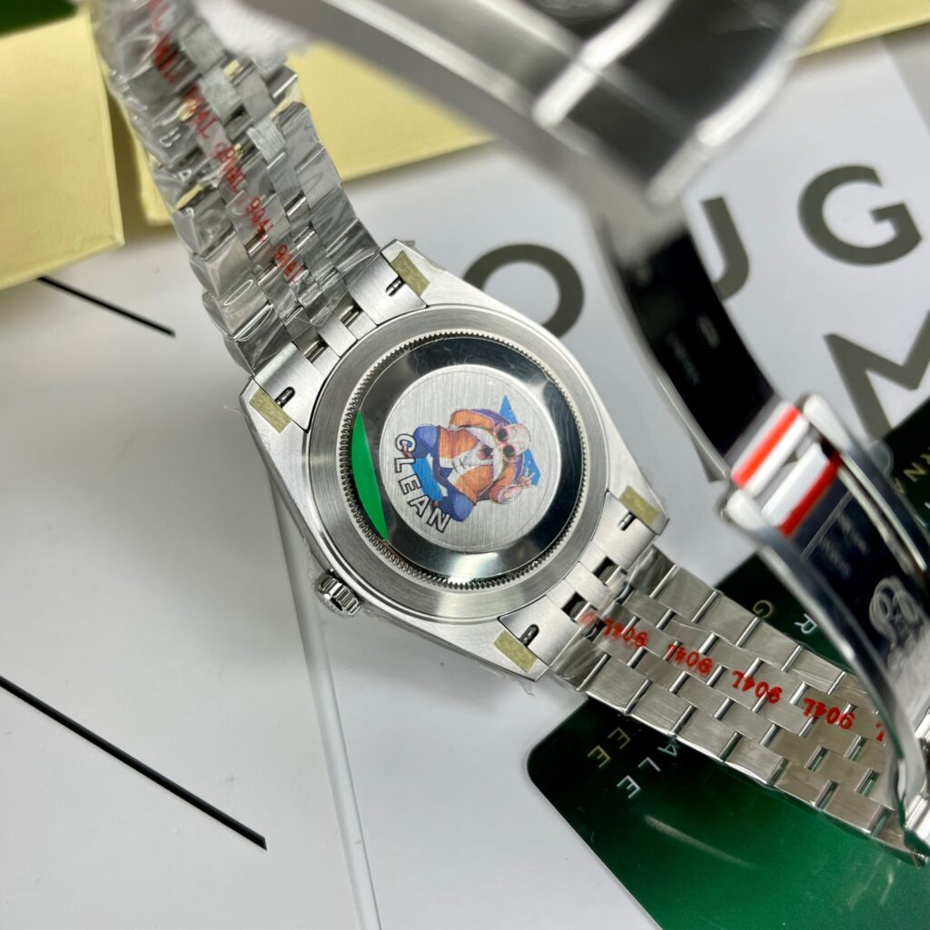 Rolex Replica Watch DateJust Dial Mother Of Pearl Moissanite Diamonds 41mm - Elite Watch Atelier