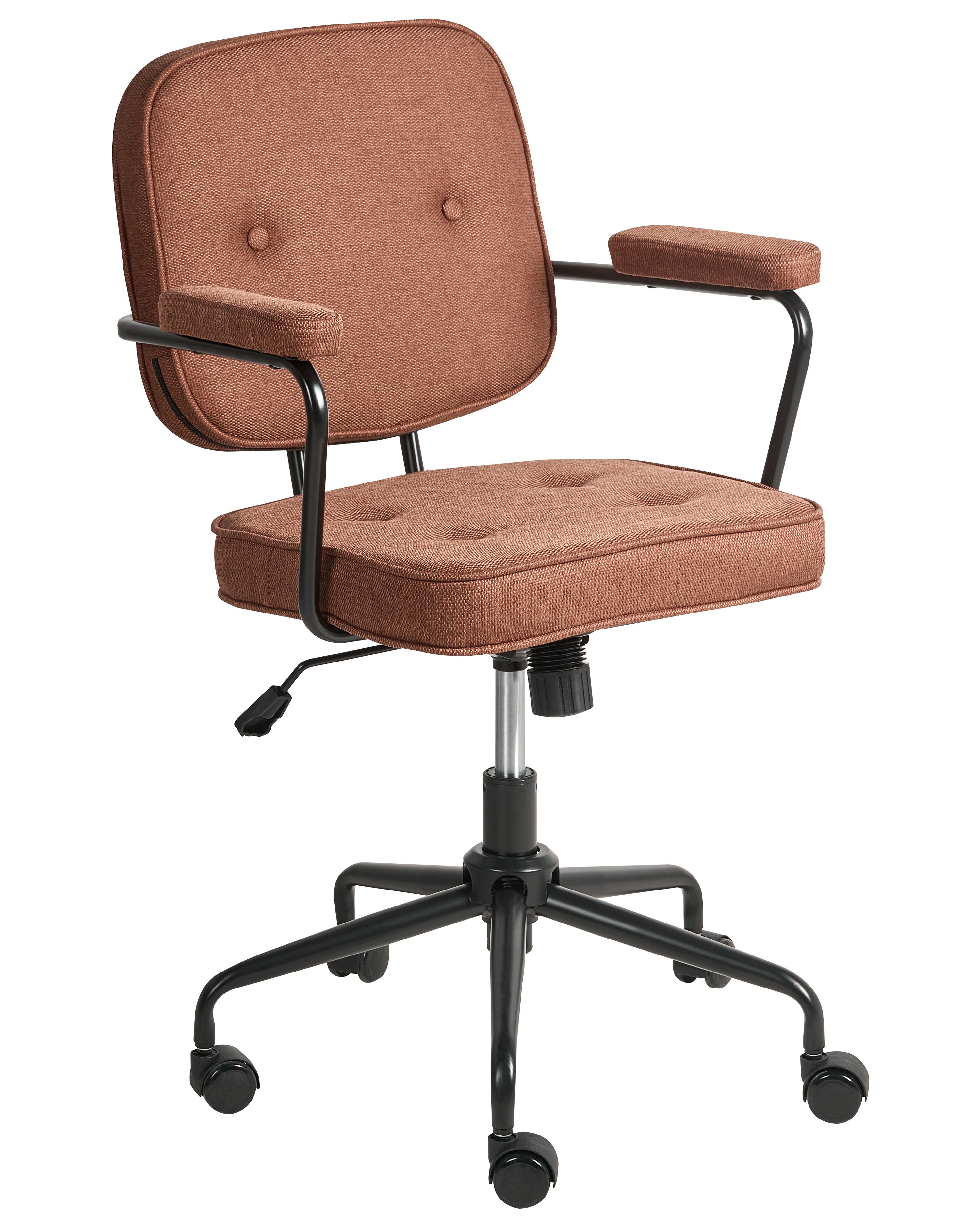 Desk Chair PAWNEE Fabric Golden Brown