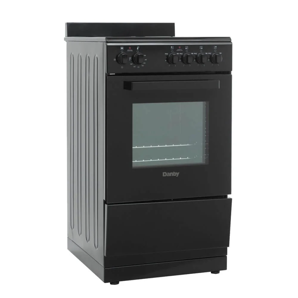 Danby DER20V1B 2.05 Cu. Ft. Black Freestanding Electric Range