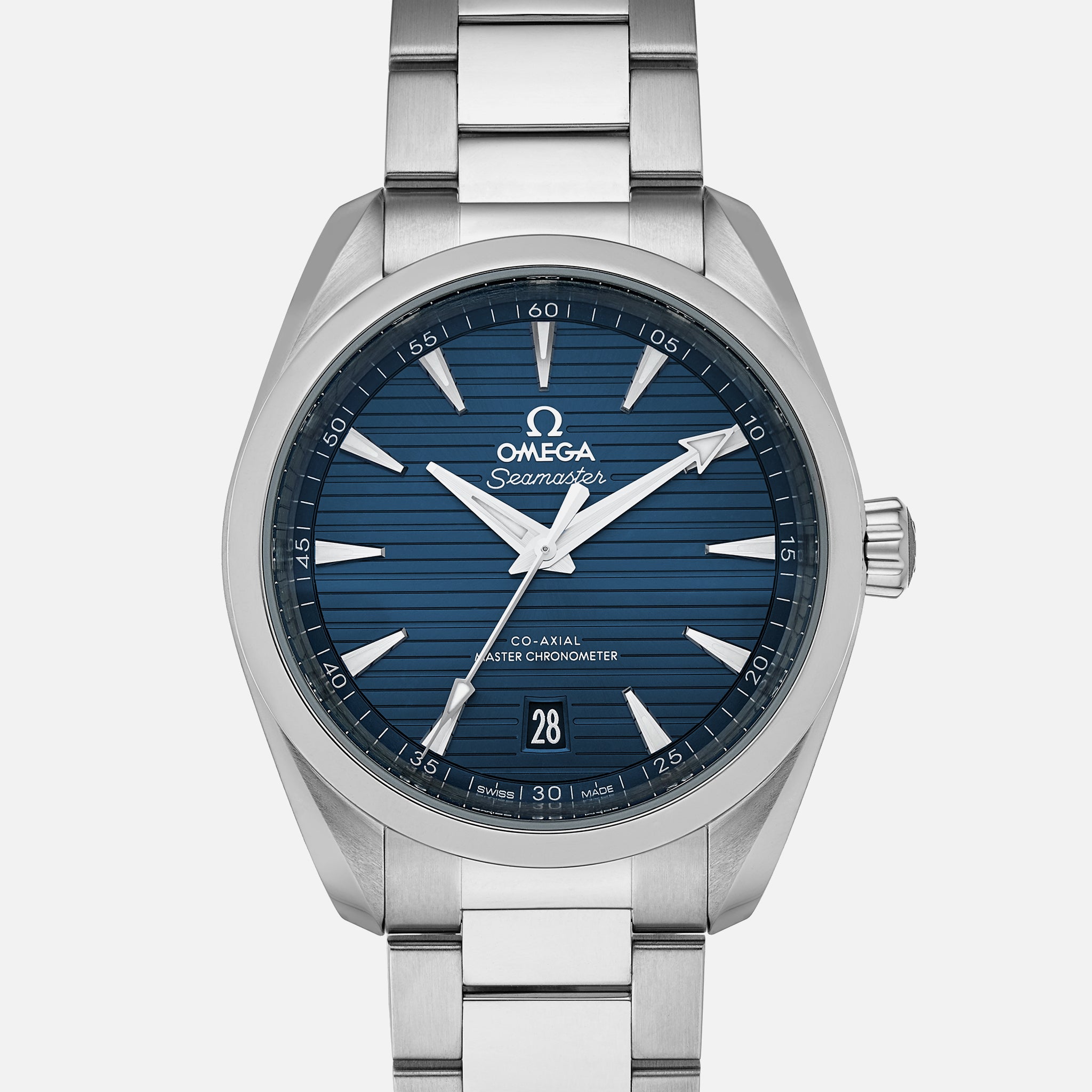 Seamaster Aqua Terra 150m Co-Axial Master Chronometer 38mm Blue Dial On Bracelet(1:1 replica) - Top club