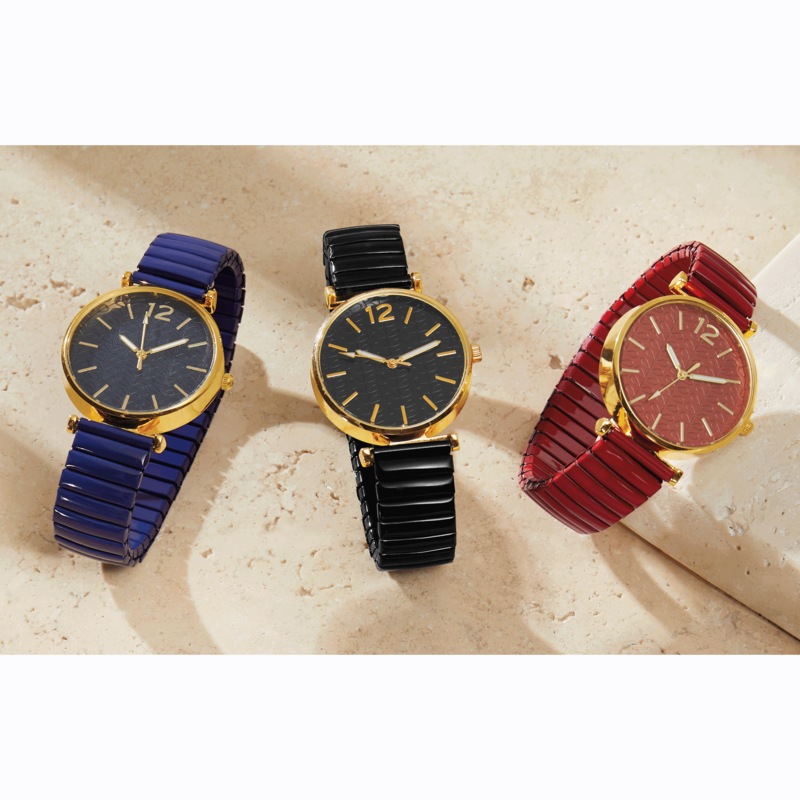 Ladies' Embellished Stretch-Band Colorful Watch - MIDNIGHT VELVET CATALOG