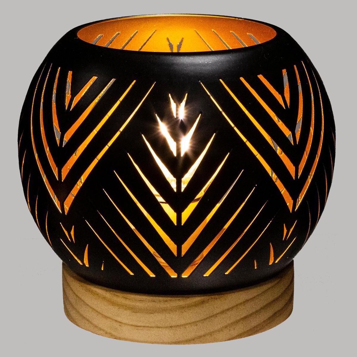 Ball candle holder LED, metal D.15 cm