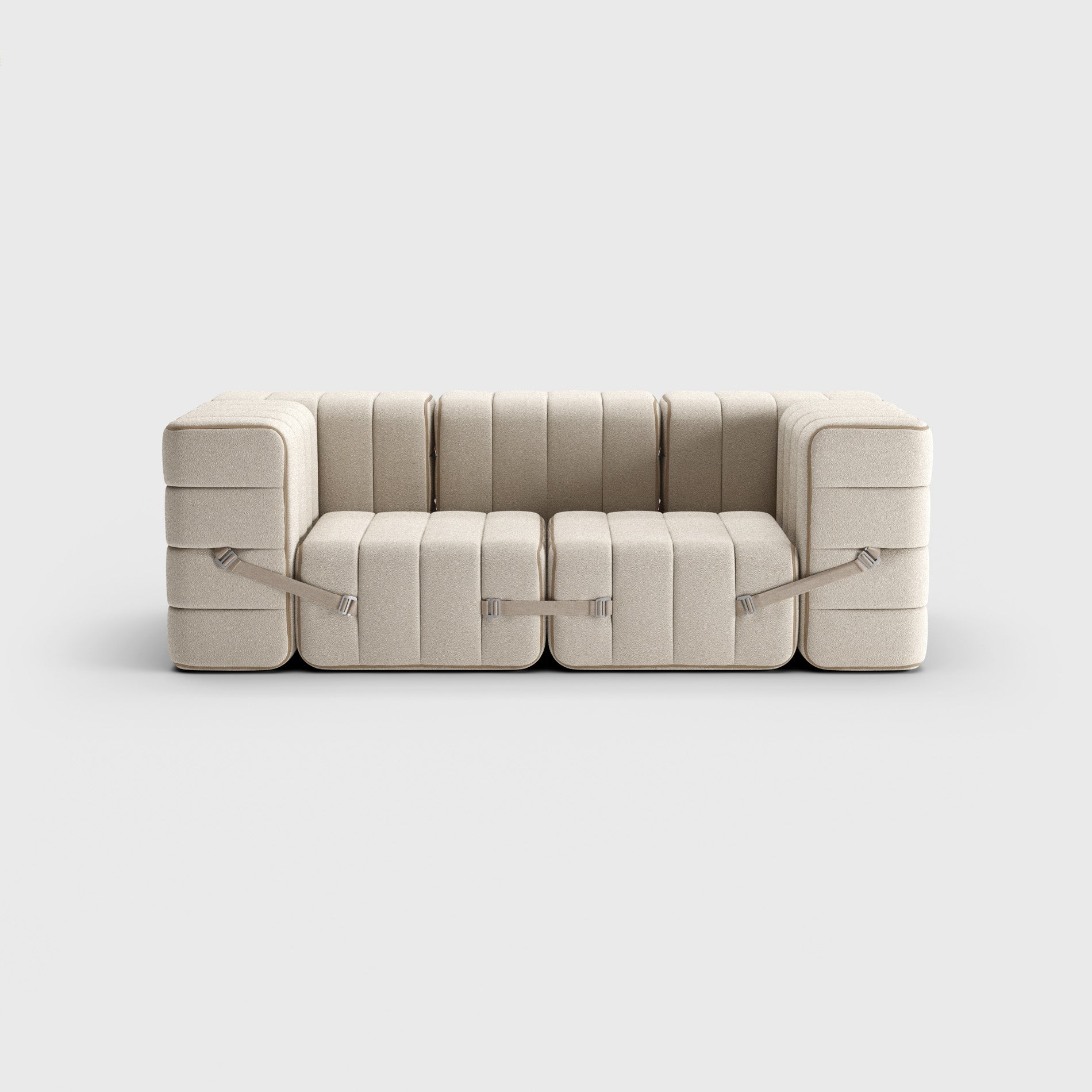 Curt-Set 7 - Sera - Calla (Wit   Beige)