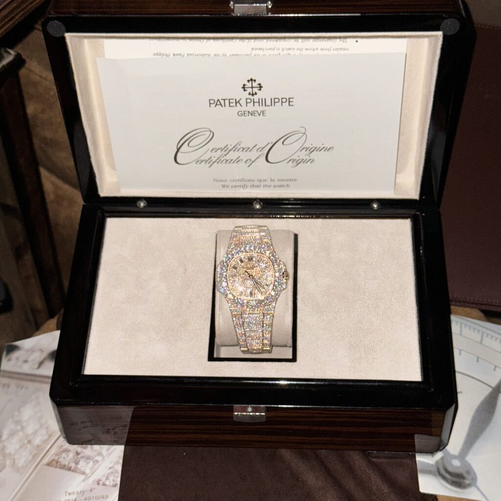 Patek Philippe Best Replica Watch Nautilus 5719 Gold Wrapped   Moissanite Diamonds Custom 40mm - Top club