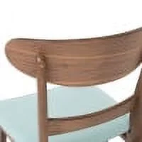 GDFSTUDIO Mid Century Modern Fabric Upholstered Rubberwood Dining Chairs, Set of 2, Dark Gray and Walnut - Image 46