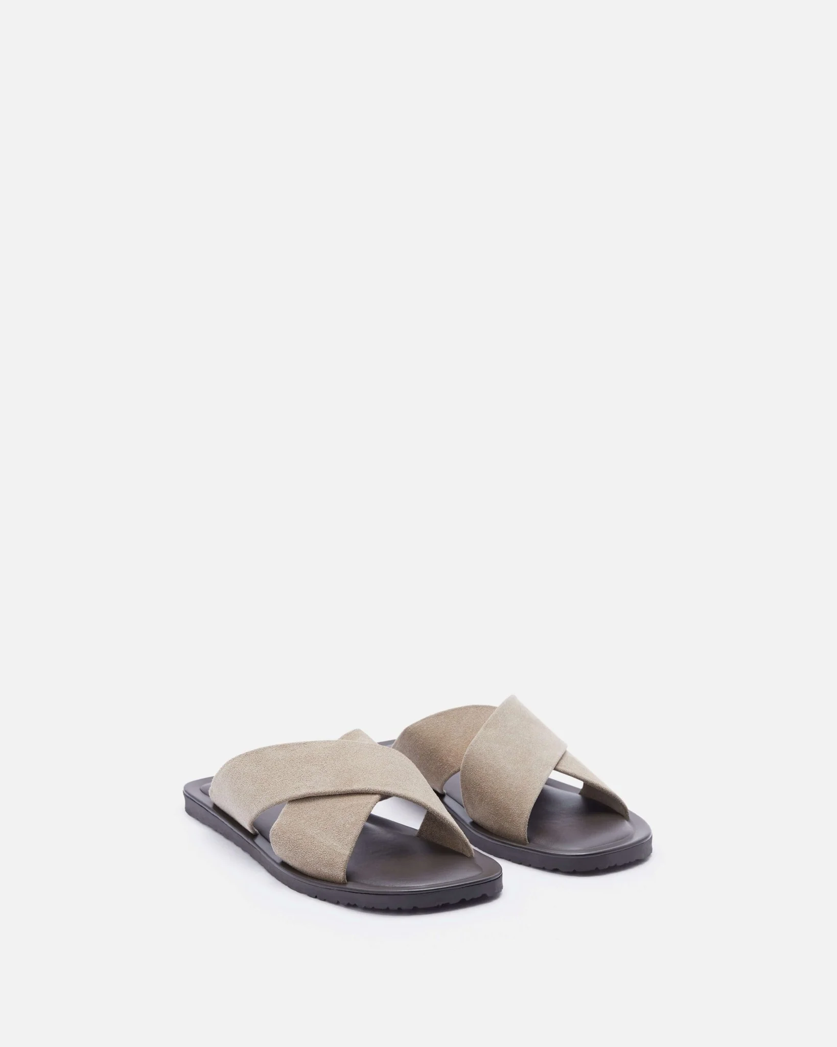 MULES NOUN - En cuir à brides croisées argile