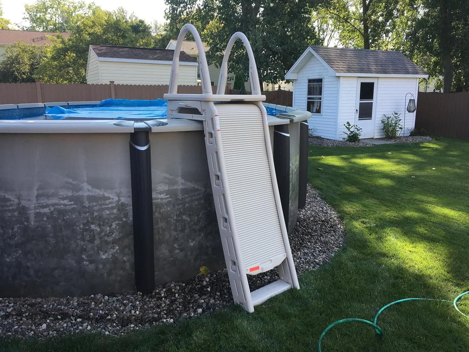 Confer Plastics Above Ground Pool Roll-Guard Safety Ladder, Adjustable - 7200 - Image 3 Confer Plastics Above Ground Pool Roll-Guard Safety Ladder, Adjustable - 7200 - Image 3