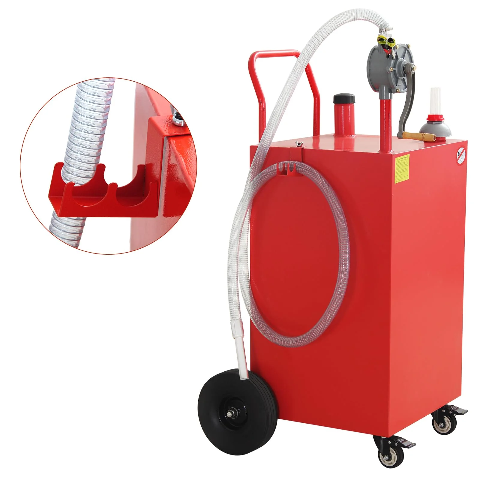 Telyswee 30/45/50 Gallon Portable Oil Transfer Fluid Diesel Fuel Storage Tanks Gas Caddy Storage Diesel Kerosene Storage Containers for Boat, Atv, Car, Motorcycle