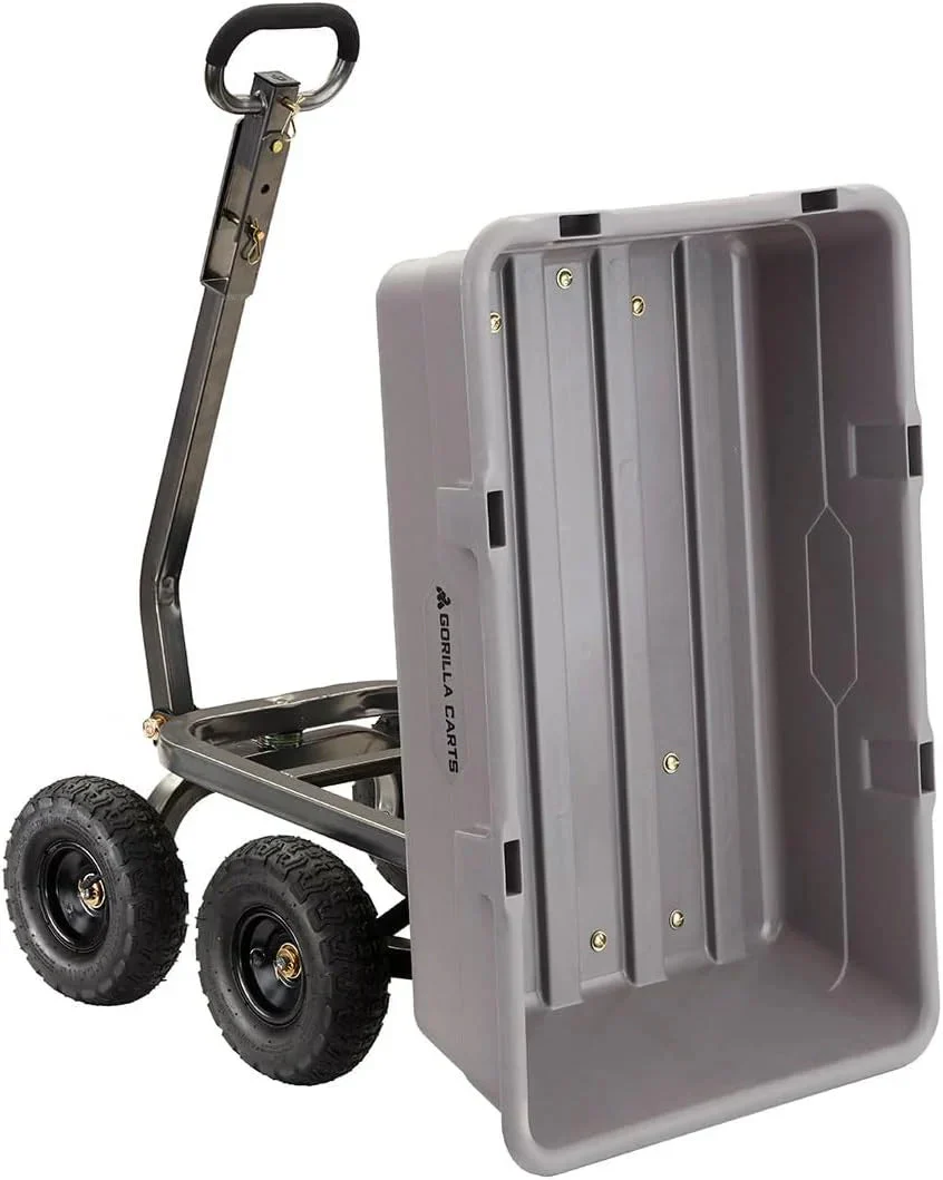 Gorilla Carts Utility Dump Wagon 6 Cubic Feet 1200 lb Capacity Black - GOR6PS - Image 37 Gorilla Carts Utility Dump Wagon 6 Cubic Feet 1200 lb Capacity Black - GOR6PS - Image 37