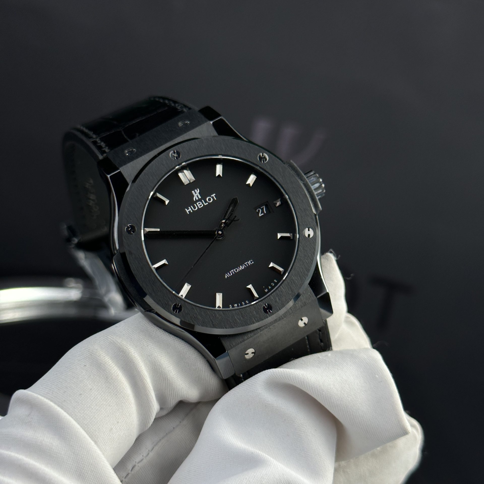 Hublot Replica 1:1 Watch Refine SW300 Movement Black Ceramic Bezel JJZ Factory 42mm - Top club