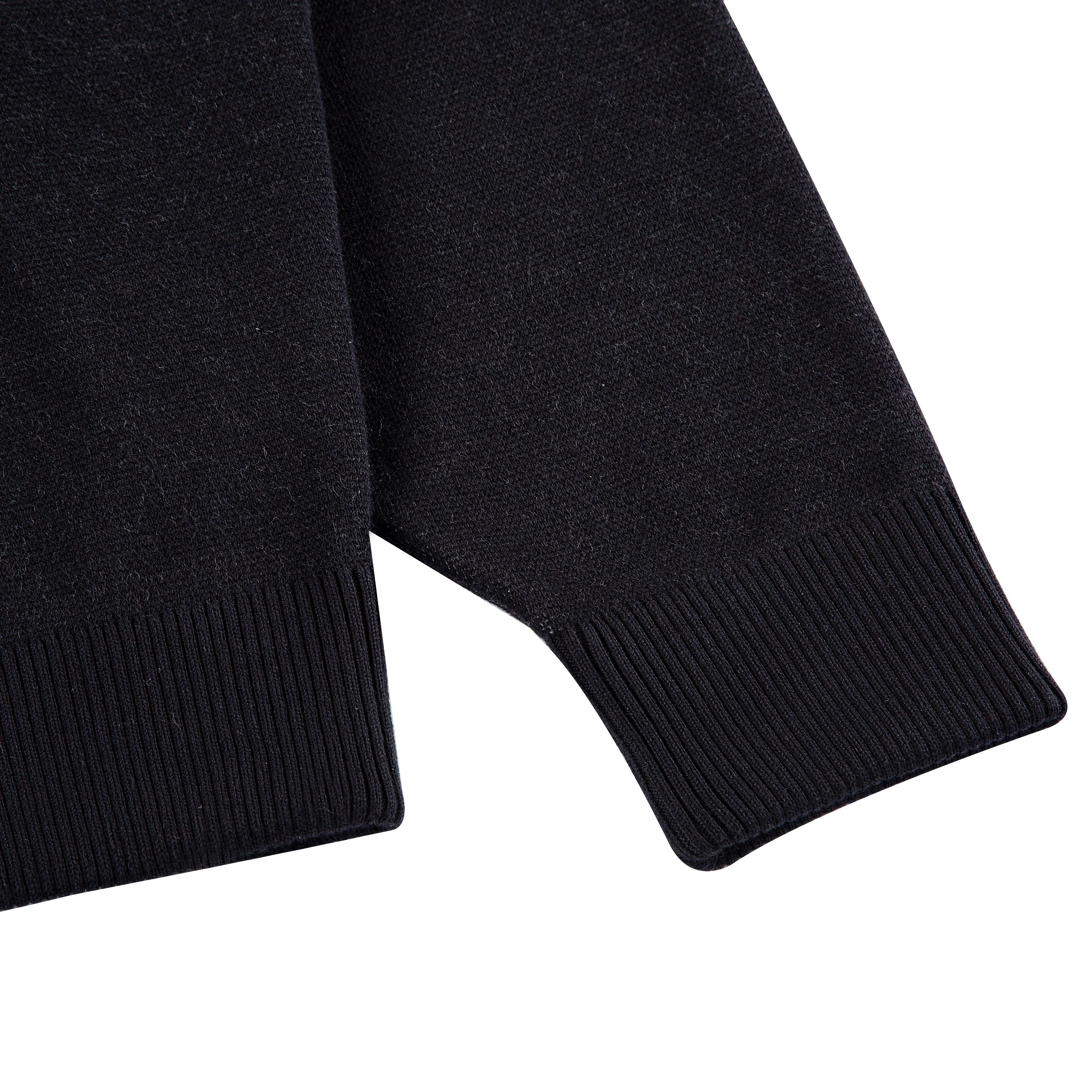 "awakening" knit Hoodie black