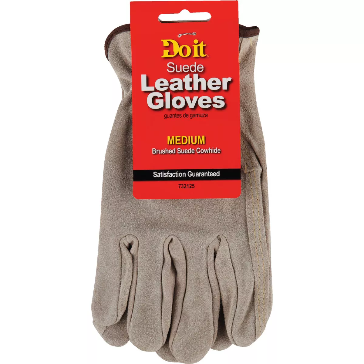 Do it Best Men's Medium Brushed Suede Leather Work Glove