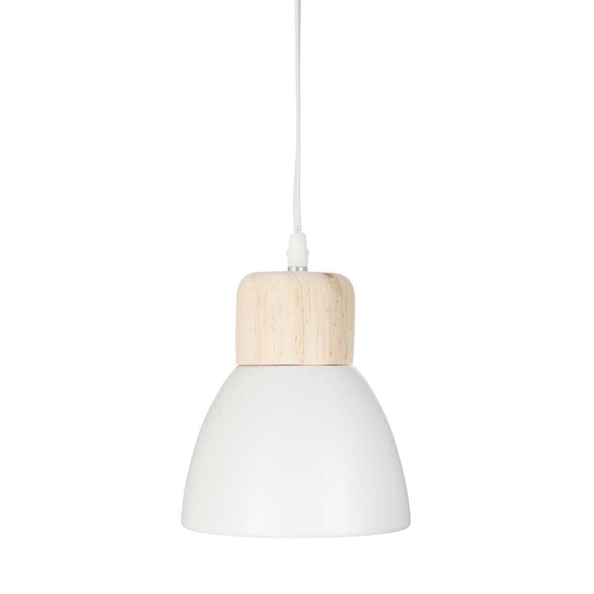 Metal suspension lamp "Desy" White, D.15 cm