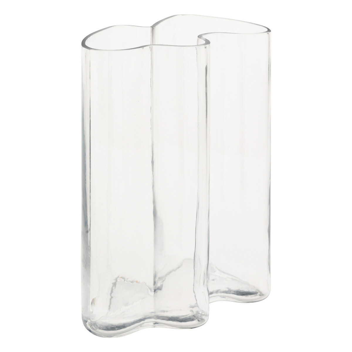 Wave vase "Kade" Transparent, H. 25 cm