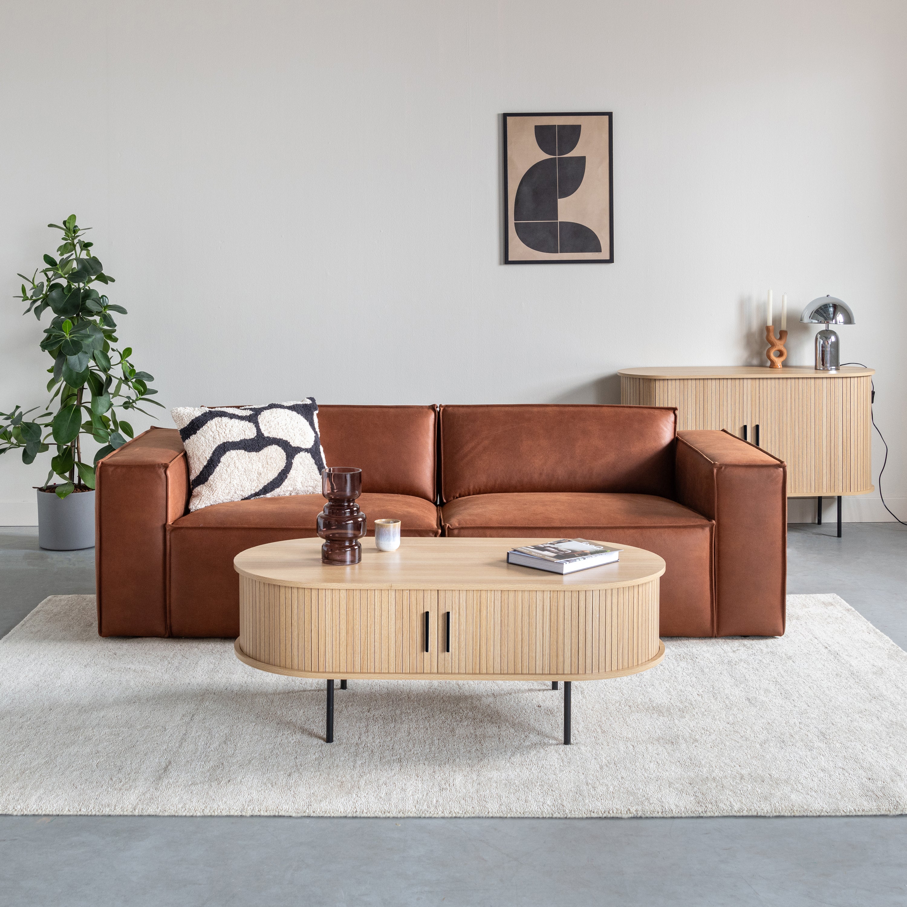 Blokker Woolly Wollen Vloerkleed 200 x 300 cm - Greige