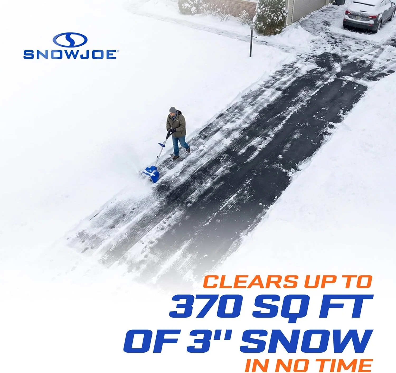 Snow Joe Cordless Electric Snow Shovel Kit 24V 4Ah Battery, Charger, 11in Clearing Width, 400W - 24V-SS11 - Image 3 Snow Joe Cordless Electric Snow Shovel Kit 24V 4Ah Battery, Charger, 11in Clearing Width, 400W - 24V-SS11 - Image 3