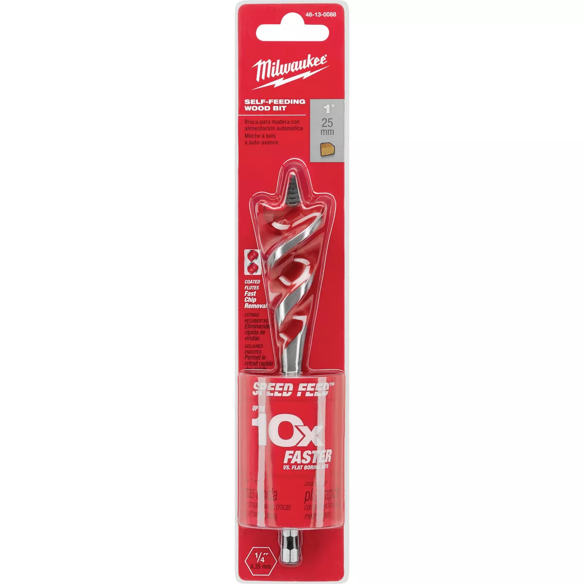 Milwaukee 1 In. x 6 In. Quick Change Auger Bit