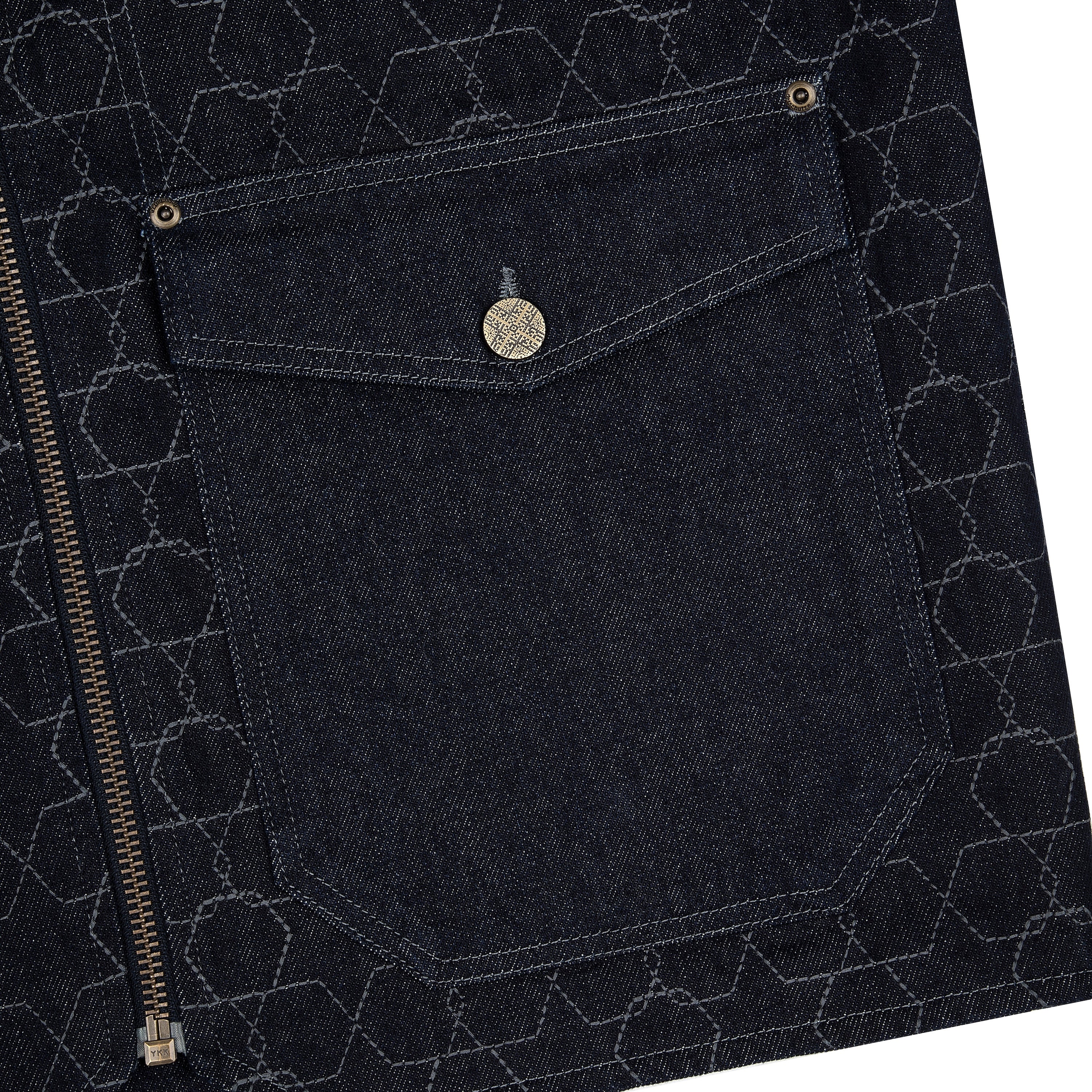 "aziza" denim Vest