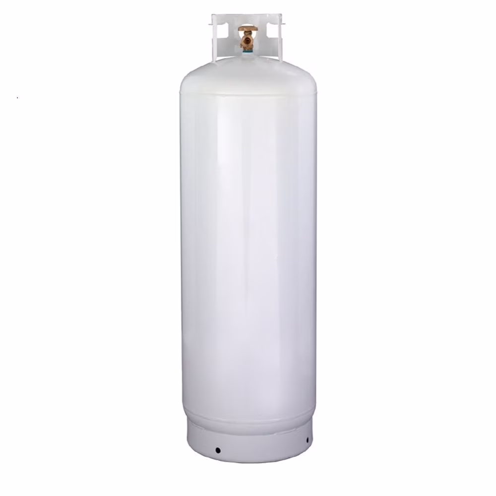 New 100 lb Steel Propane Tank with POL Valve - Ships Empty
