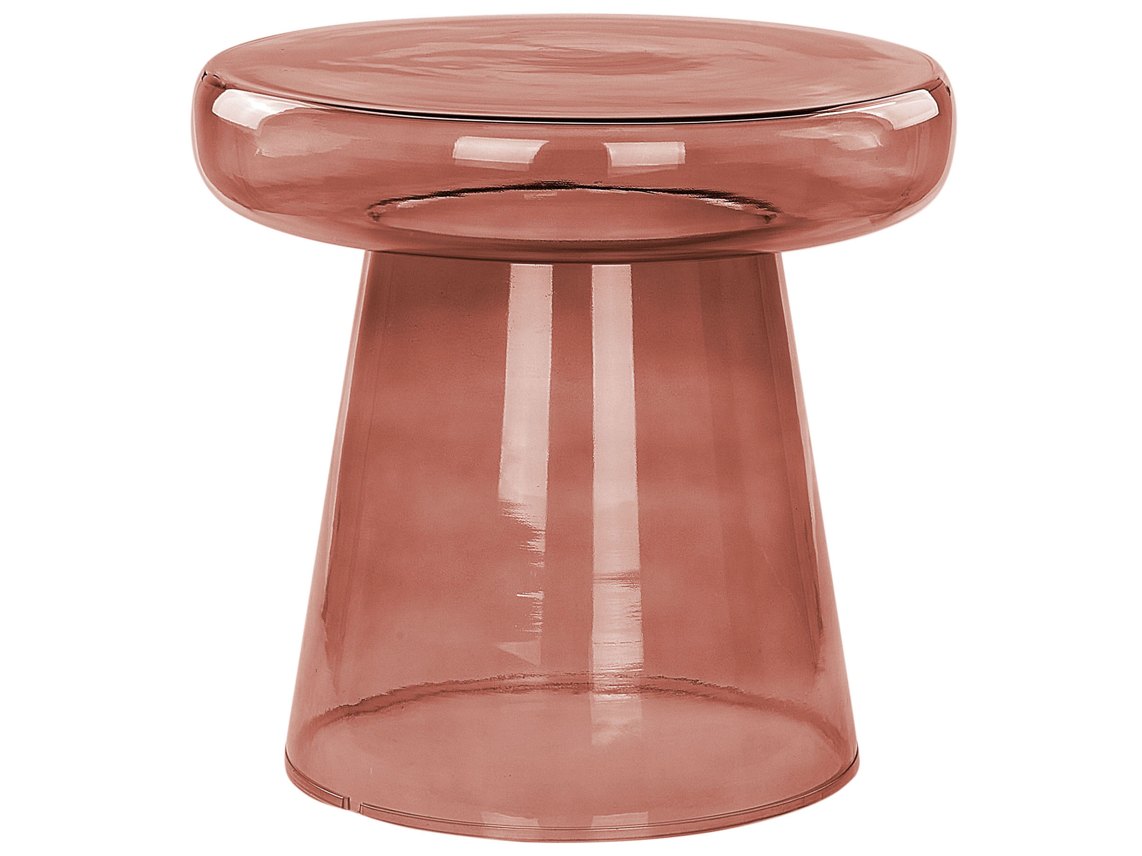 Side Table CALDERA Glass Red