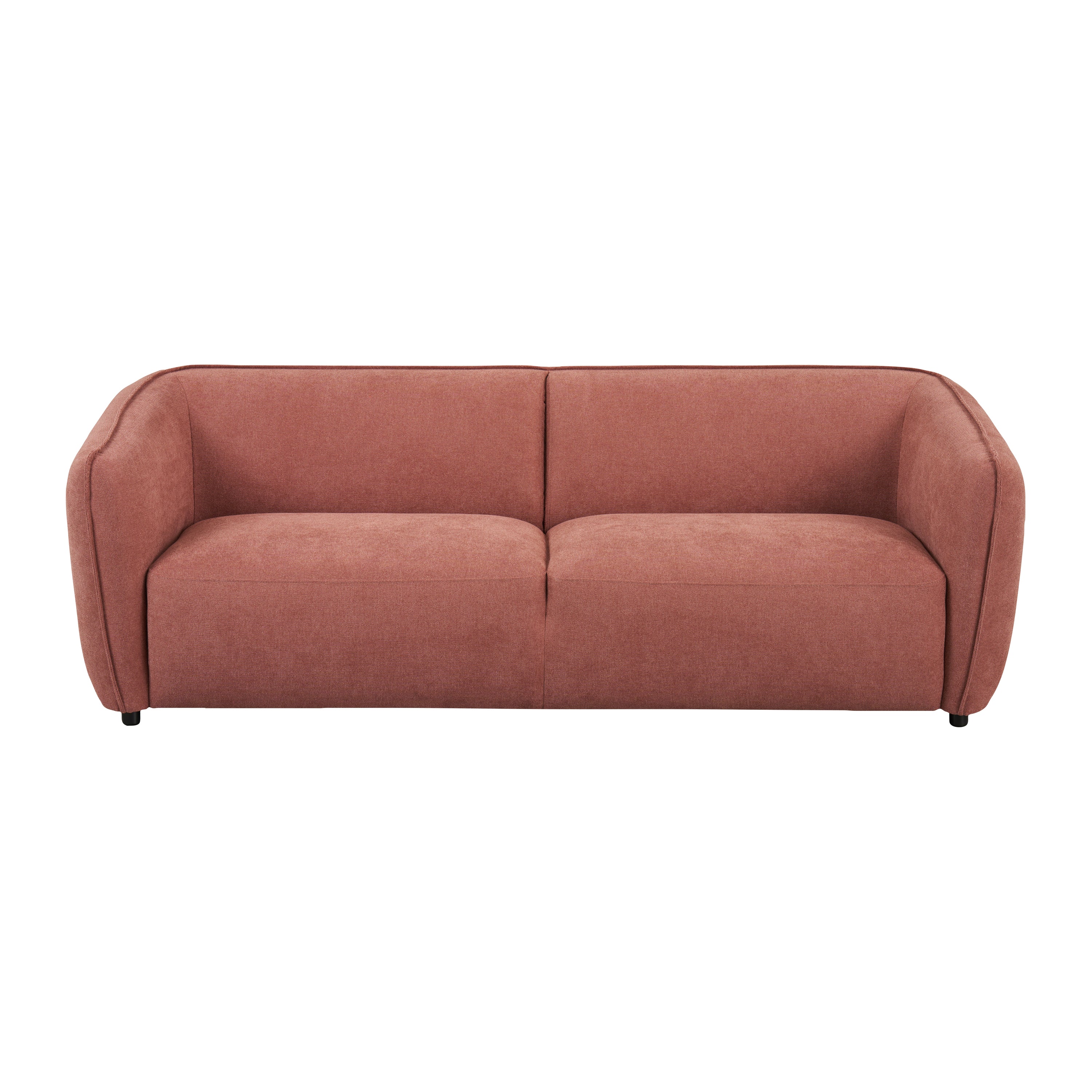Blokker Soft 3-zitsbank - Micro Chenille - Oud Roze