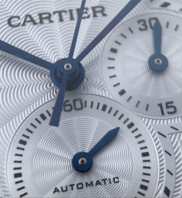 Replica Cartier Ballon Bleu De Cartier Chrono 47mm YG White Dial Leather Strap A8101 - Top club