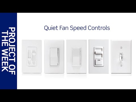 Leviton White Decora SureSlide Quiet Fan Speed Control