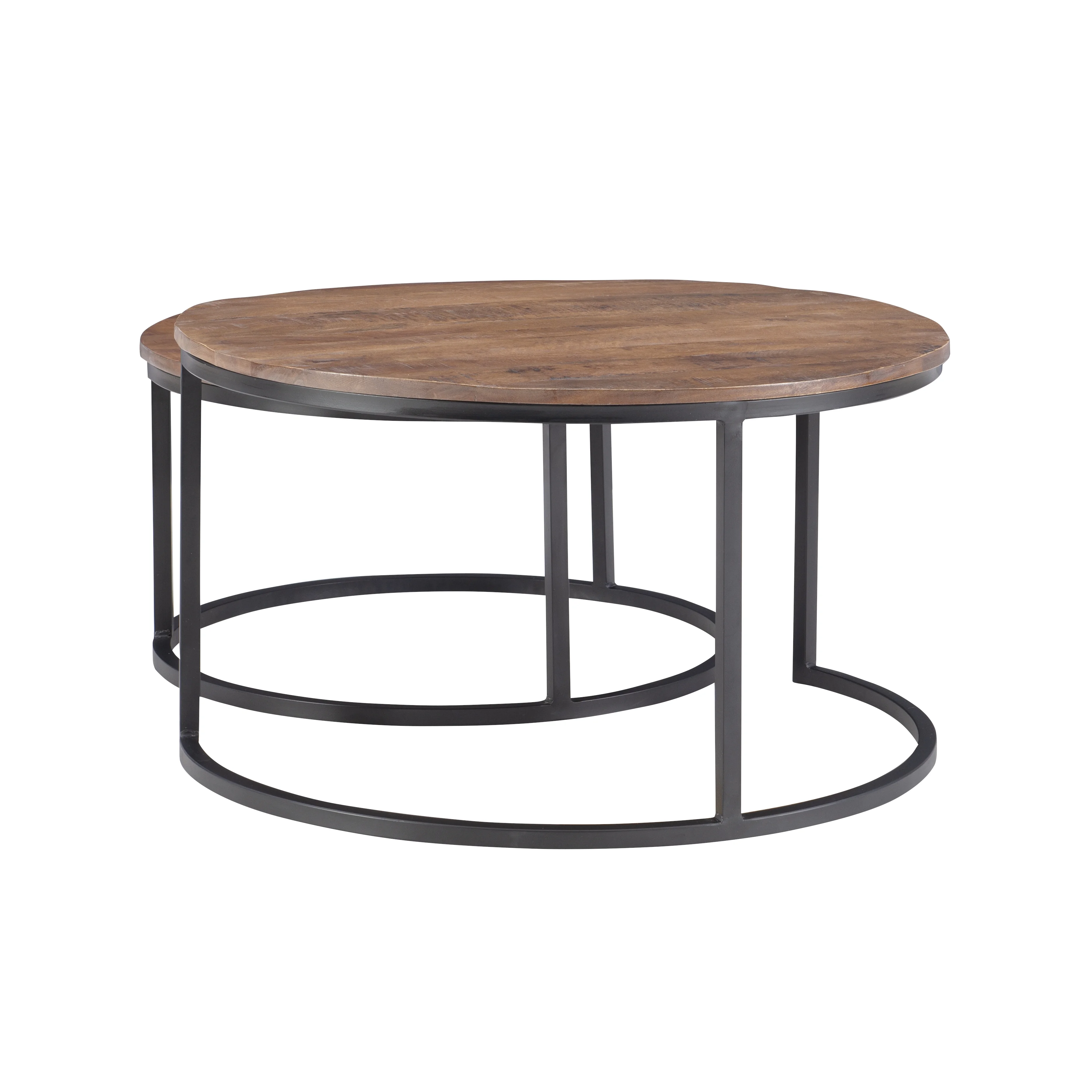 Darden Bohemian Nesting Coffee Tables, Set of 2, Black/Brown - Image 7