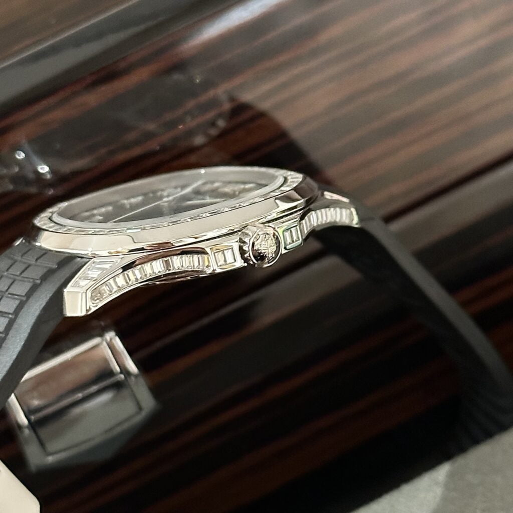 Patek Philippe Replica Watch Aquanaut 5167 Custom Moissanite Baguette Diamonds 40mm - Top club