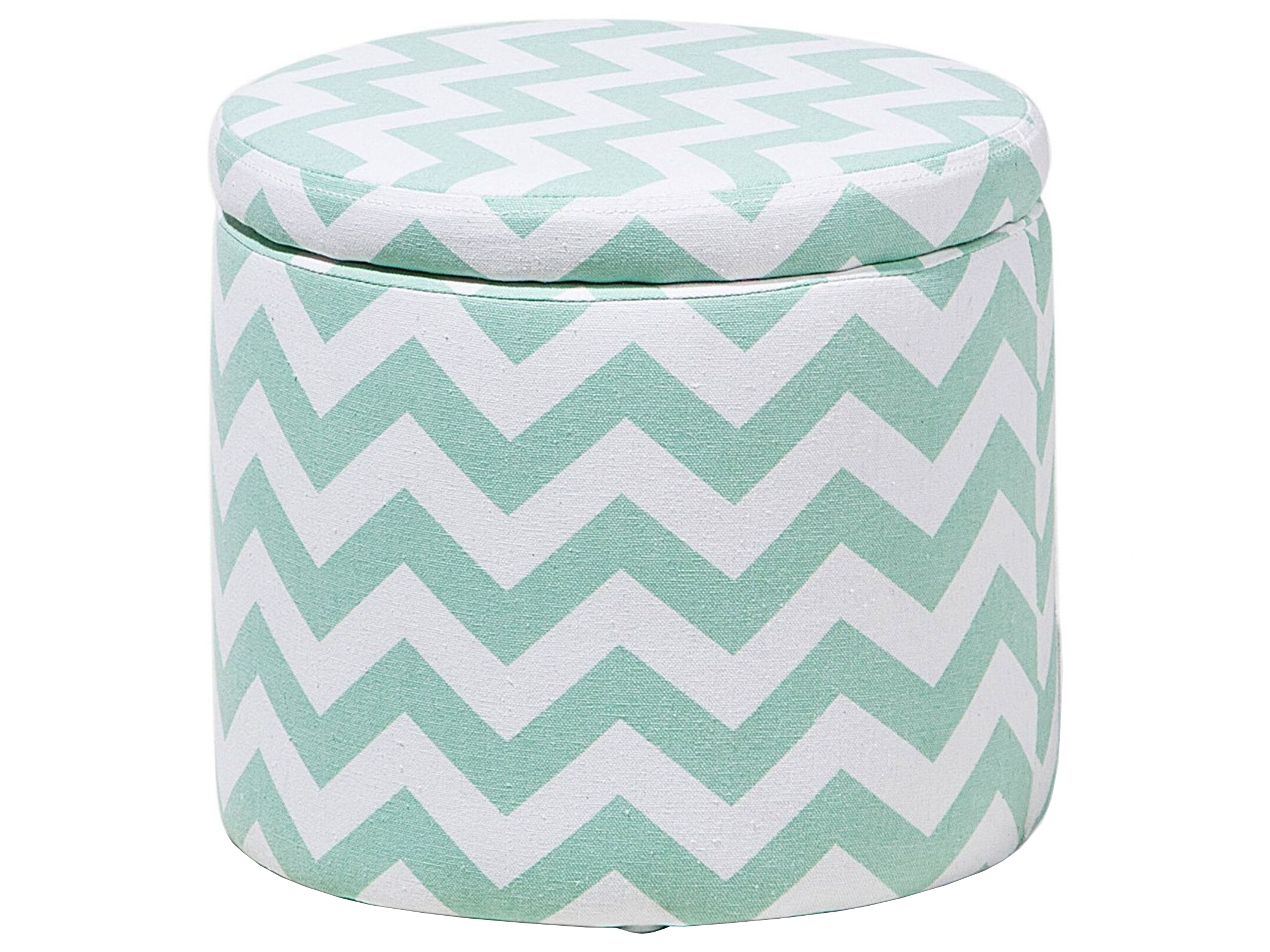 Storage Pouffe TUNICA Cotton Mint Green