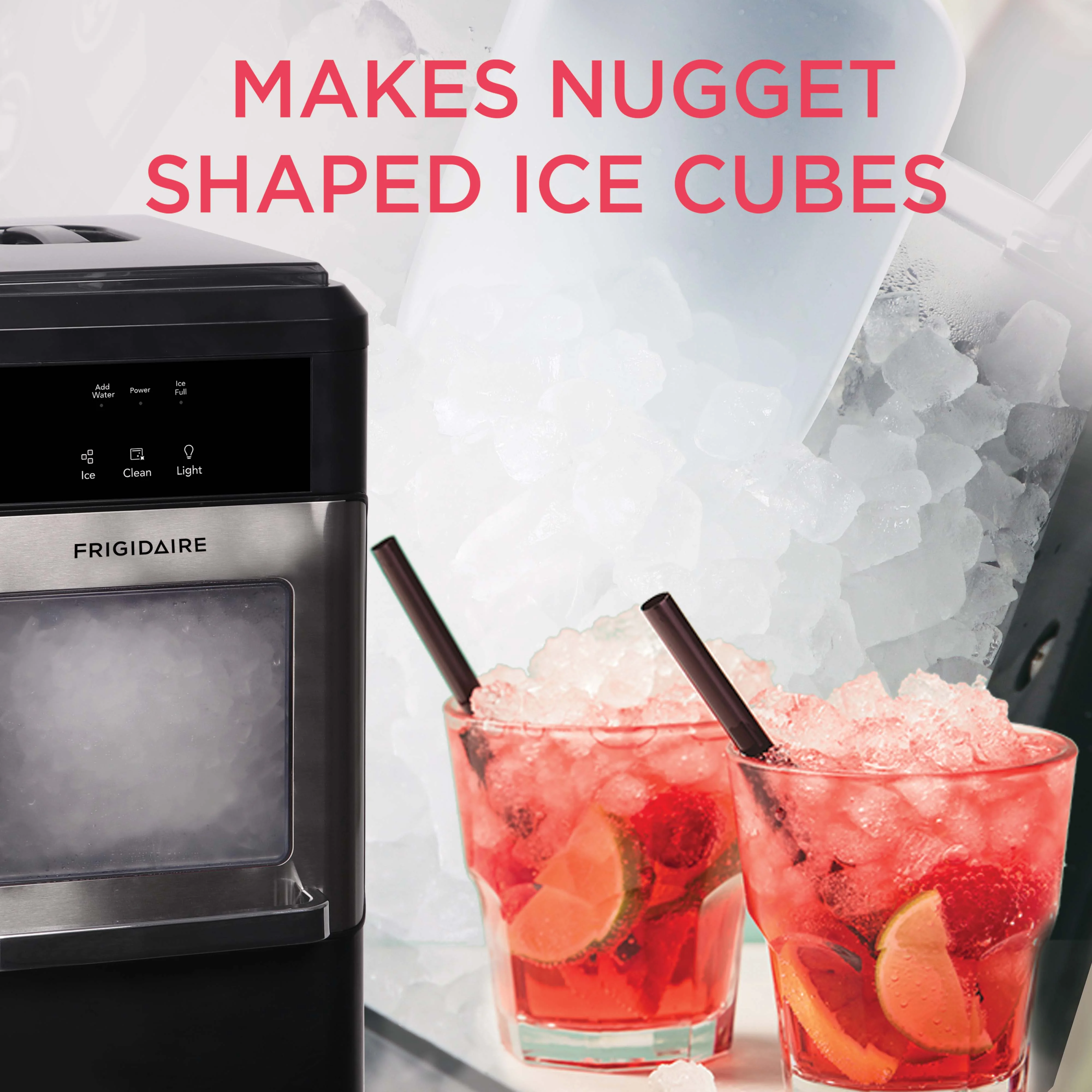 Frigidaire 44 lbs. Crunchy Chewable Nugget Ice Maker EFIC235, Stainless Steel - Image 8