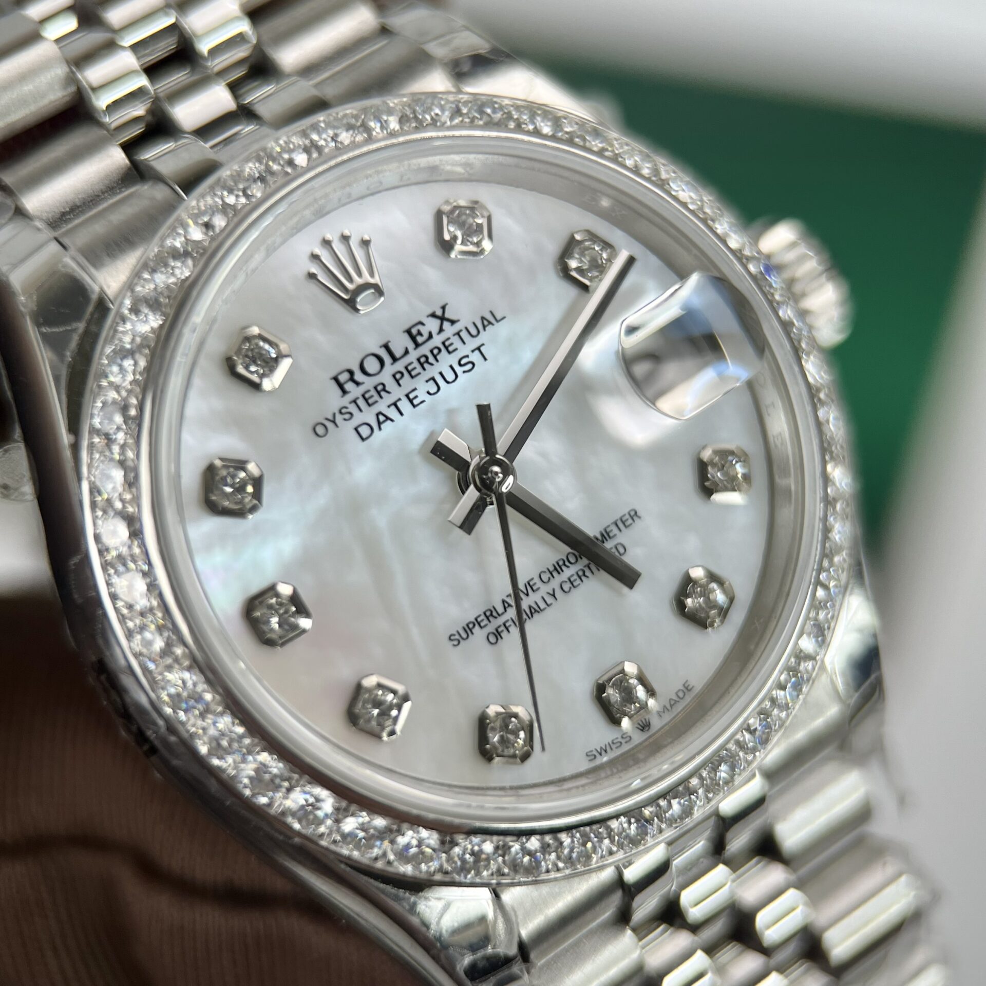 Rolex DateJust Replica Watch Jubilee Strap With Mother of Pearl Dial 31mm - Elite Watch Atelier