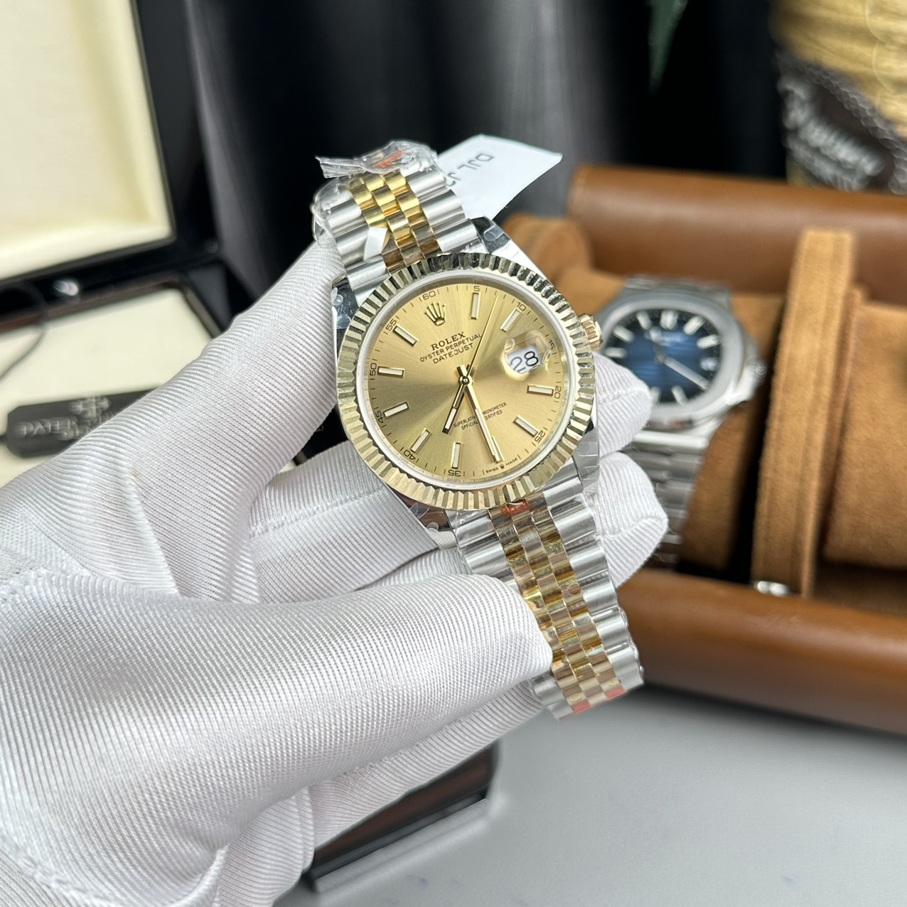 Rolex DateJust Replica Watch Gold Wrapped Jubilee Strap GM Factory 41mm - Top club