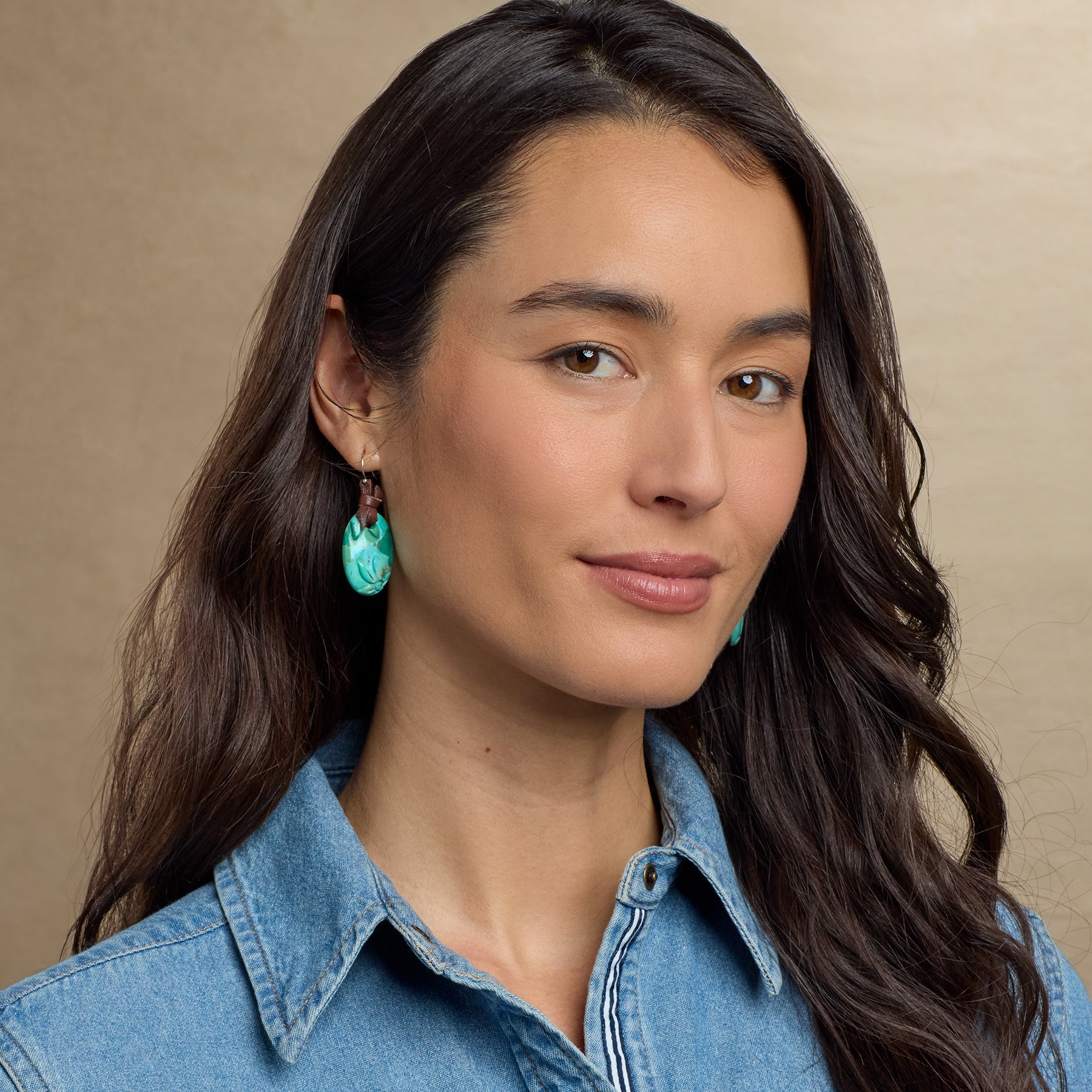 Turquoise Cartouche Earrings - Sundance Clothing