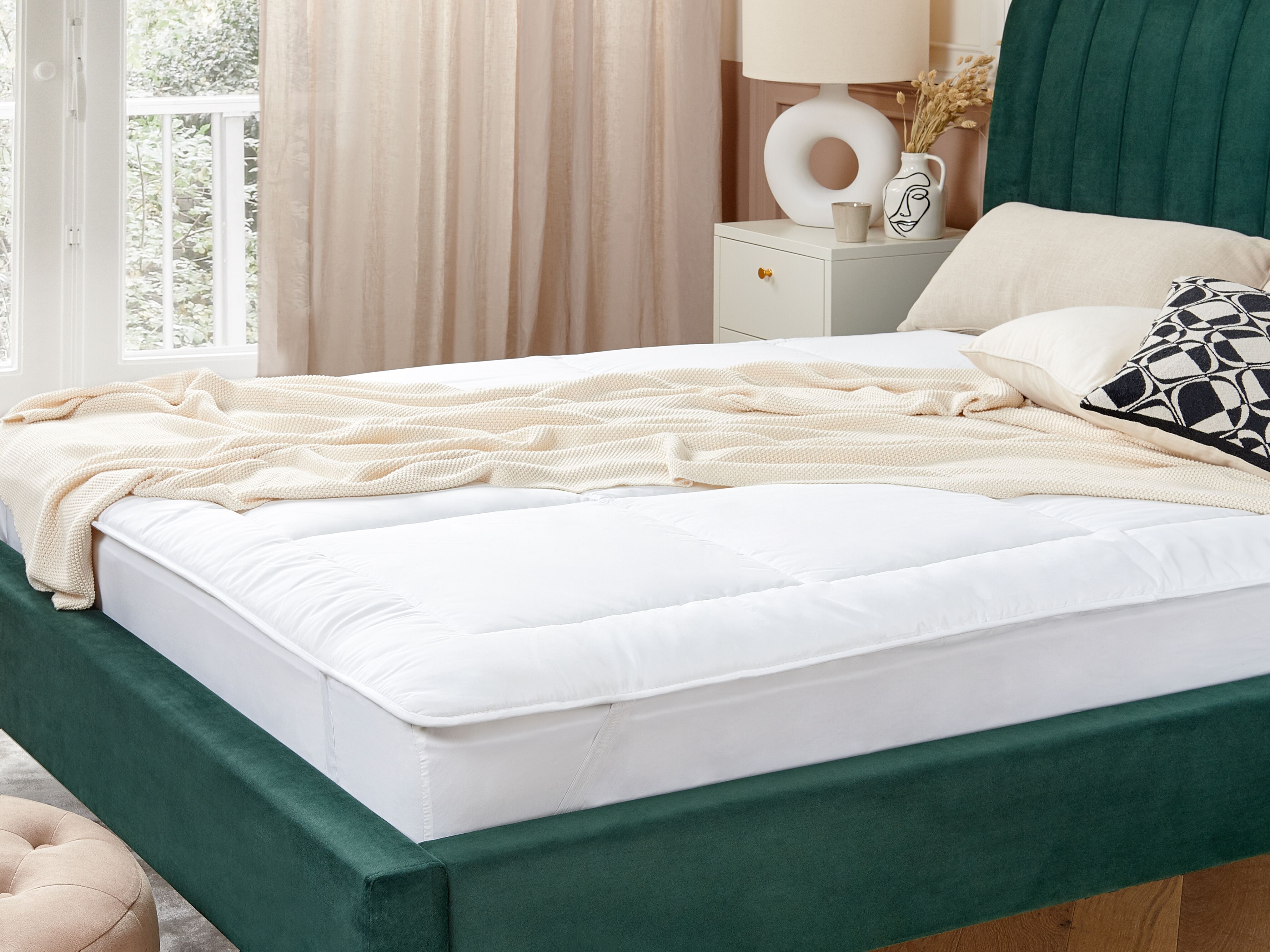 Polyester Mattress Topper AIZKORRI 180 x 200 cm (Super King Size)