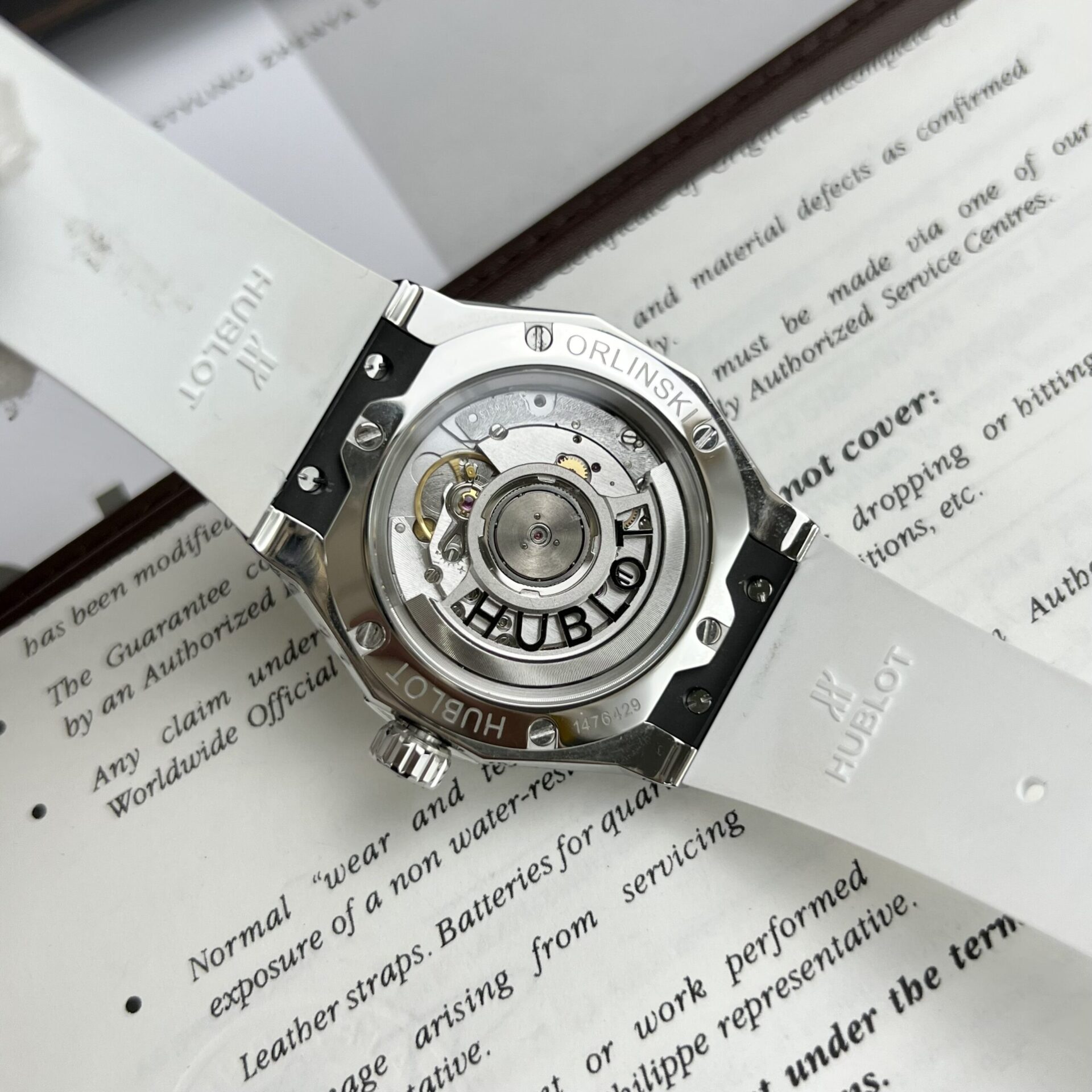 Hublot Orlinski Replica Watch White Dial Custom Moissanite Diamonds APS Factory 40mm - Top club