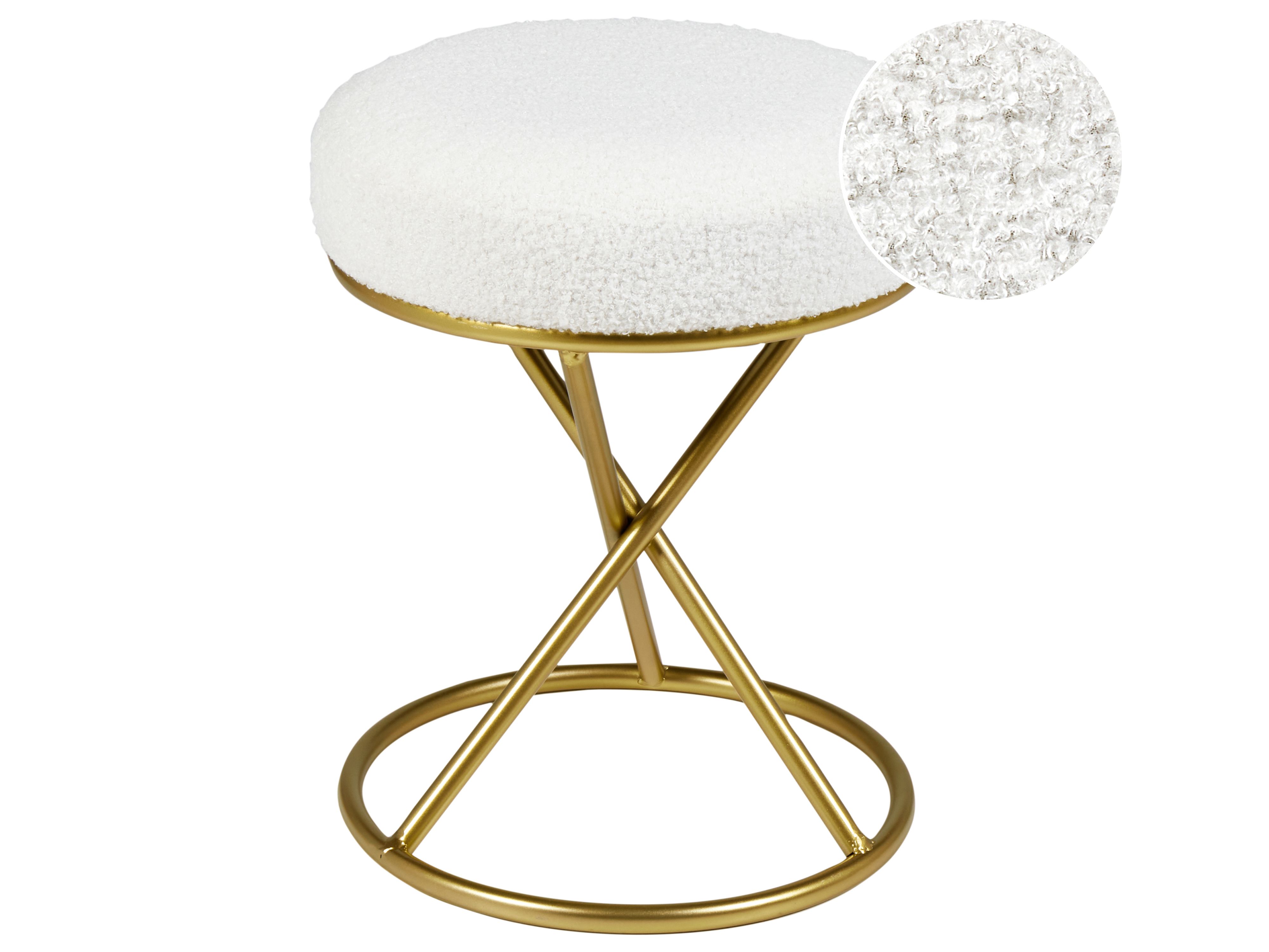Footstool PRESHO Boucle Off-White